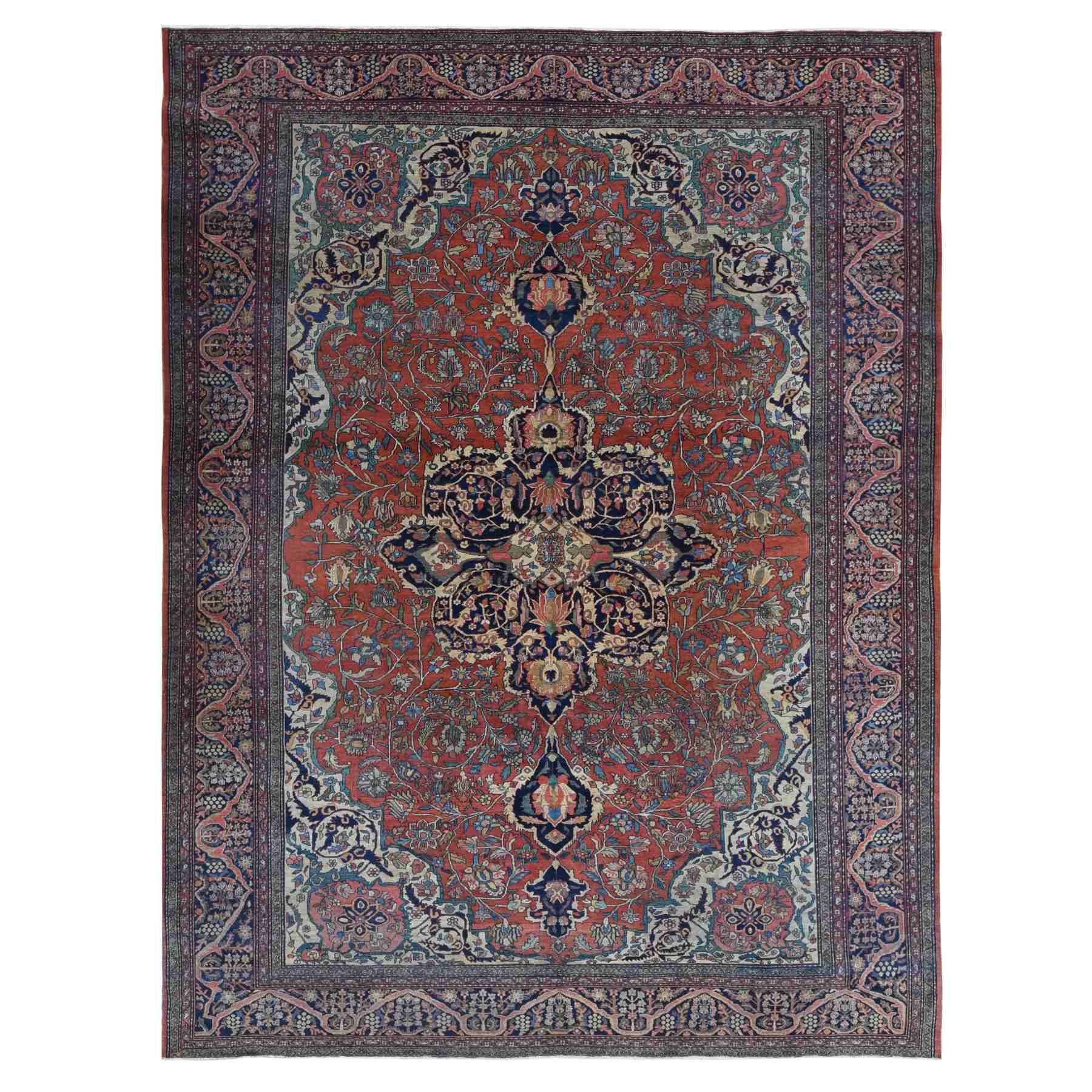Antique-Hand-Knotted-Rug-403610