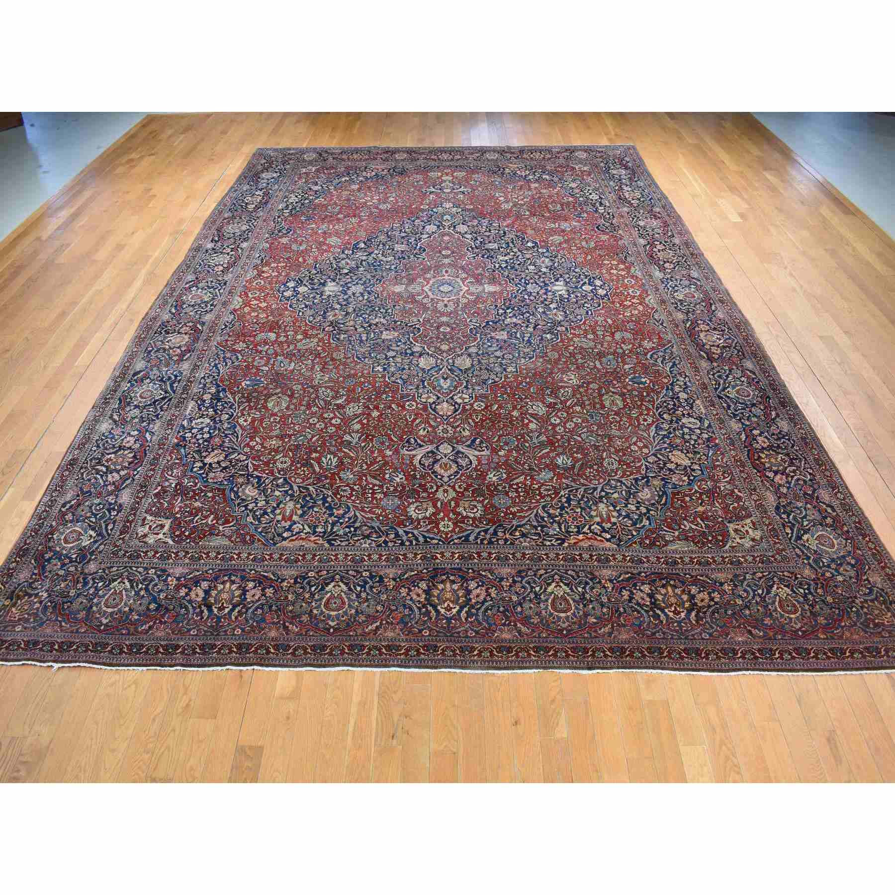 Antique-Hand-Knotted-Rug-403895