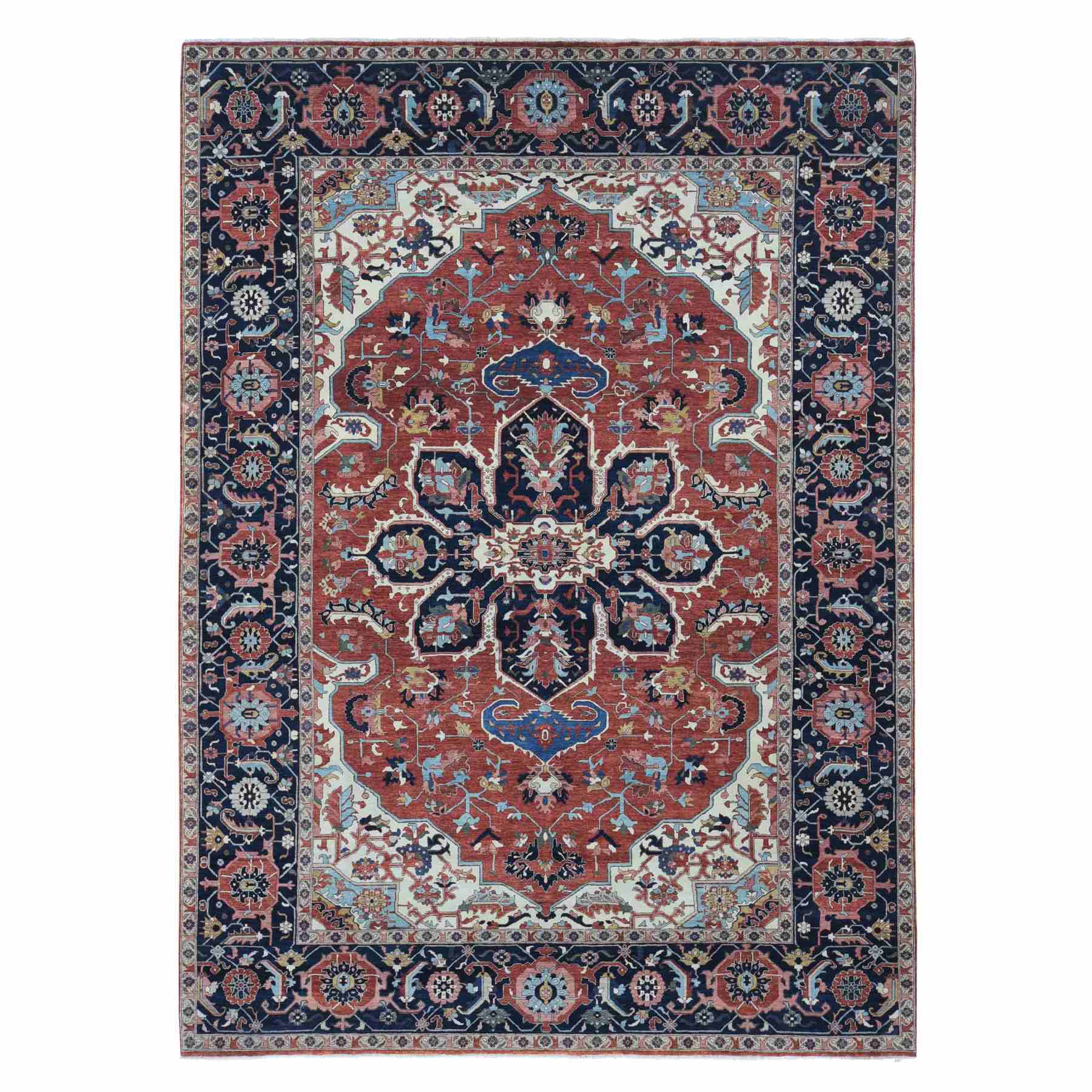 Heriz-Hand-Knotted-Rug-403165