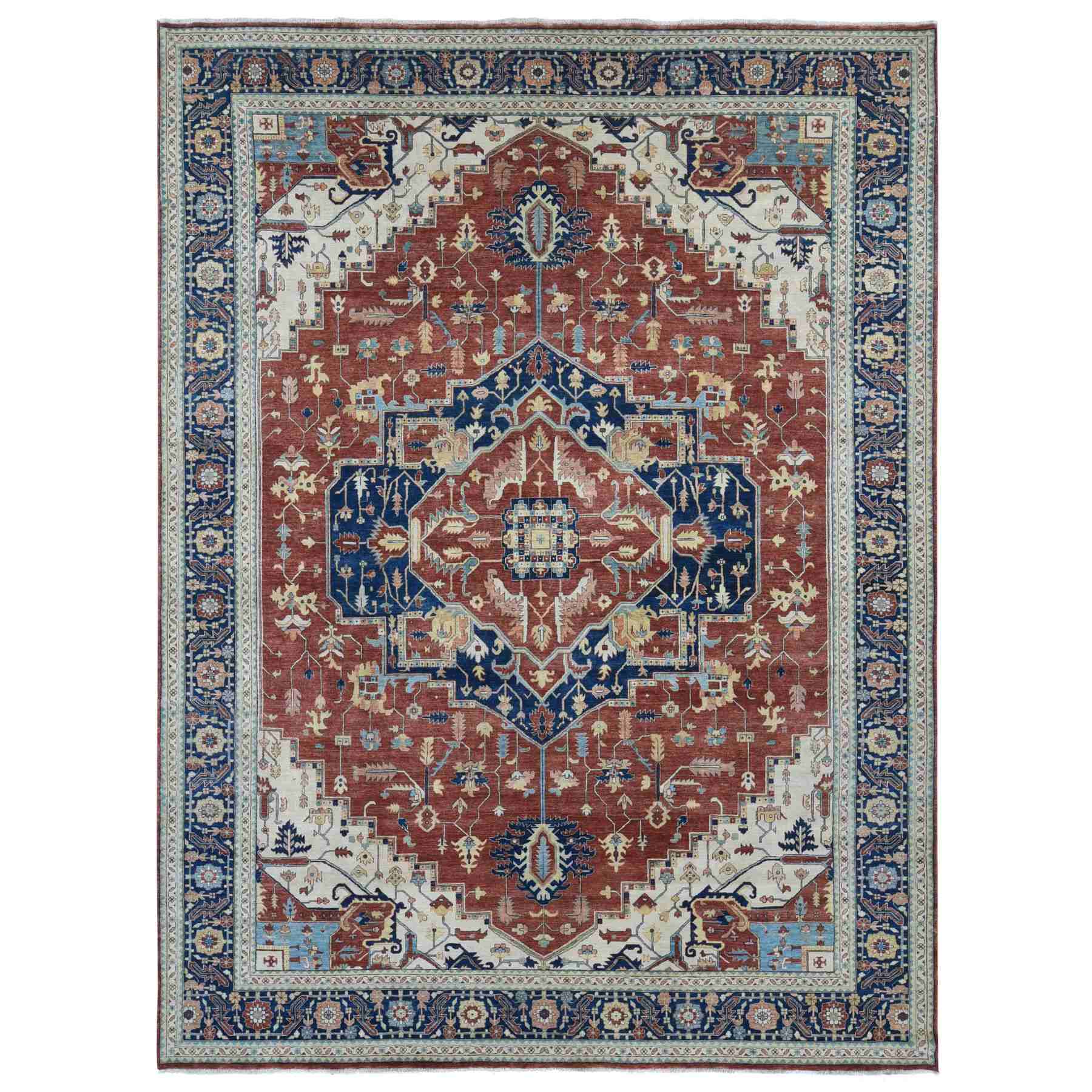 Heriz-Hand-Knotted-Rug-403170