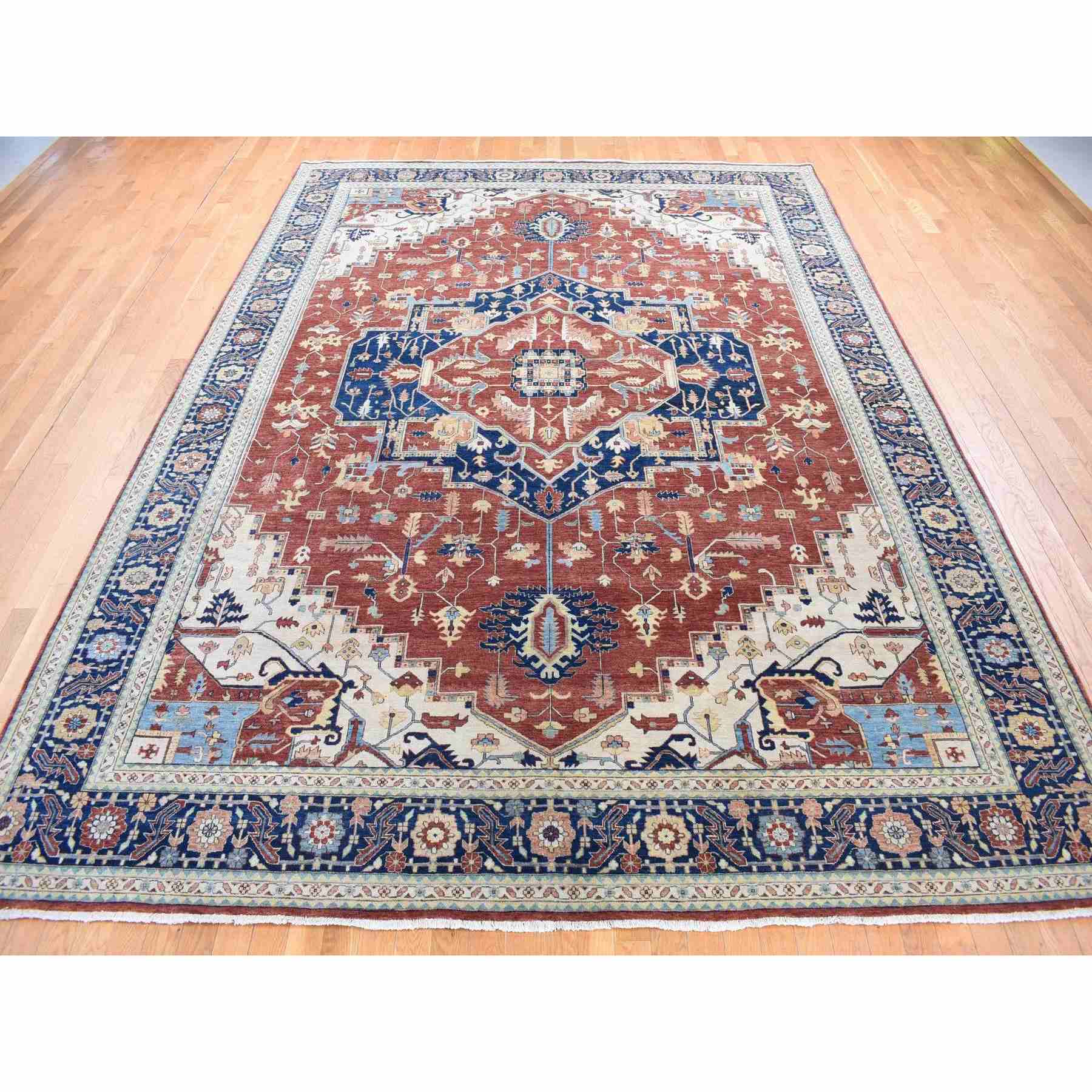 Heriz-Hand-Knotted-Rug-403170
