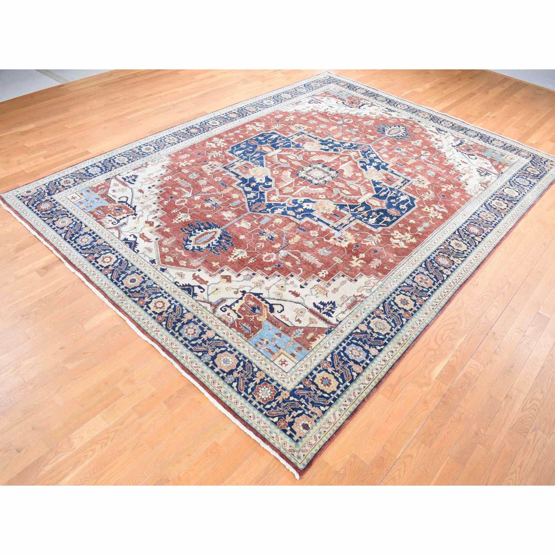 Heriz-Hand-Knotted-Rug-403170