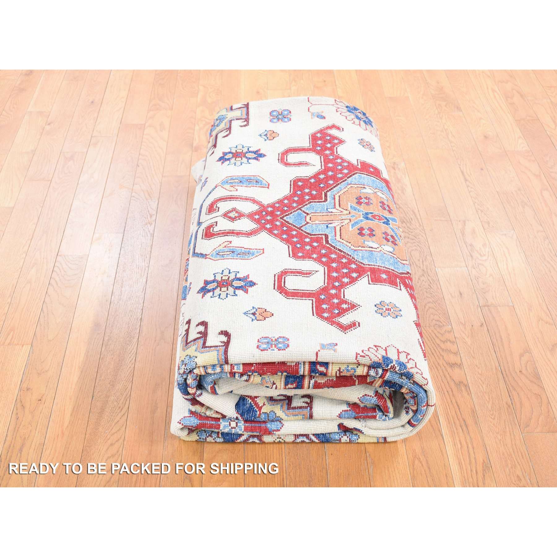 Kazak-Hand-Knotted-Rug-403245