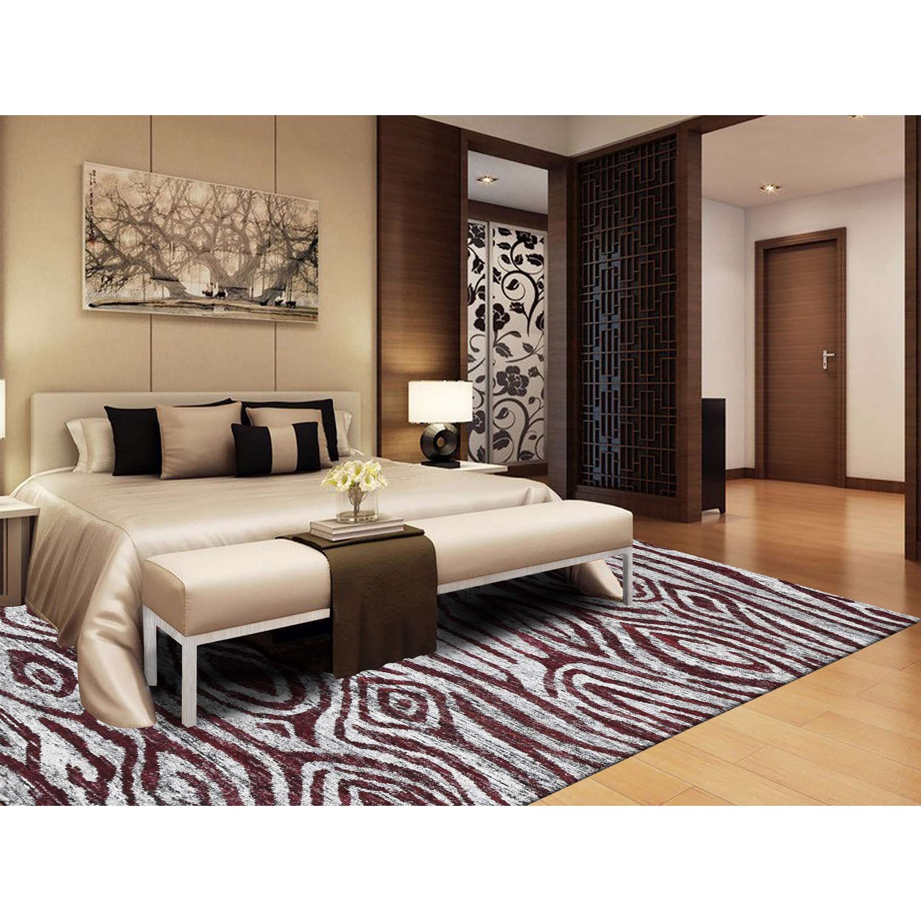 Modern-and-Contemporary-Hand-Knotted-Rug-404080