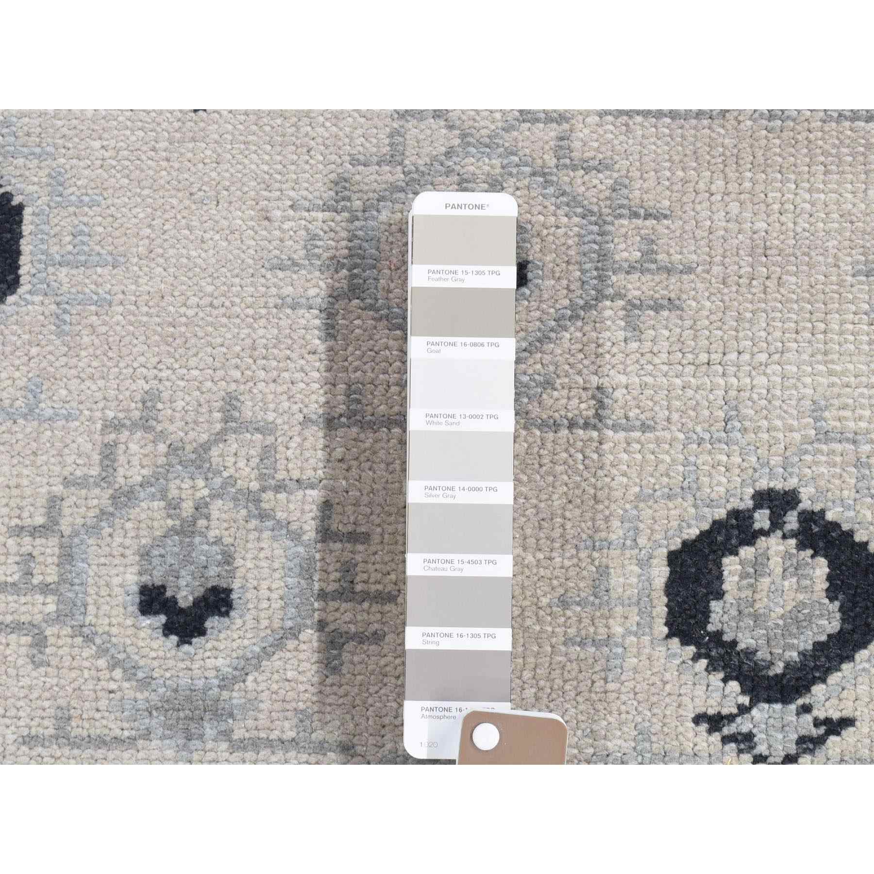 Oushak-And-Peshawar-Hand-Knotted-Rug-402520