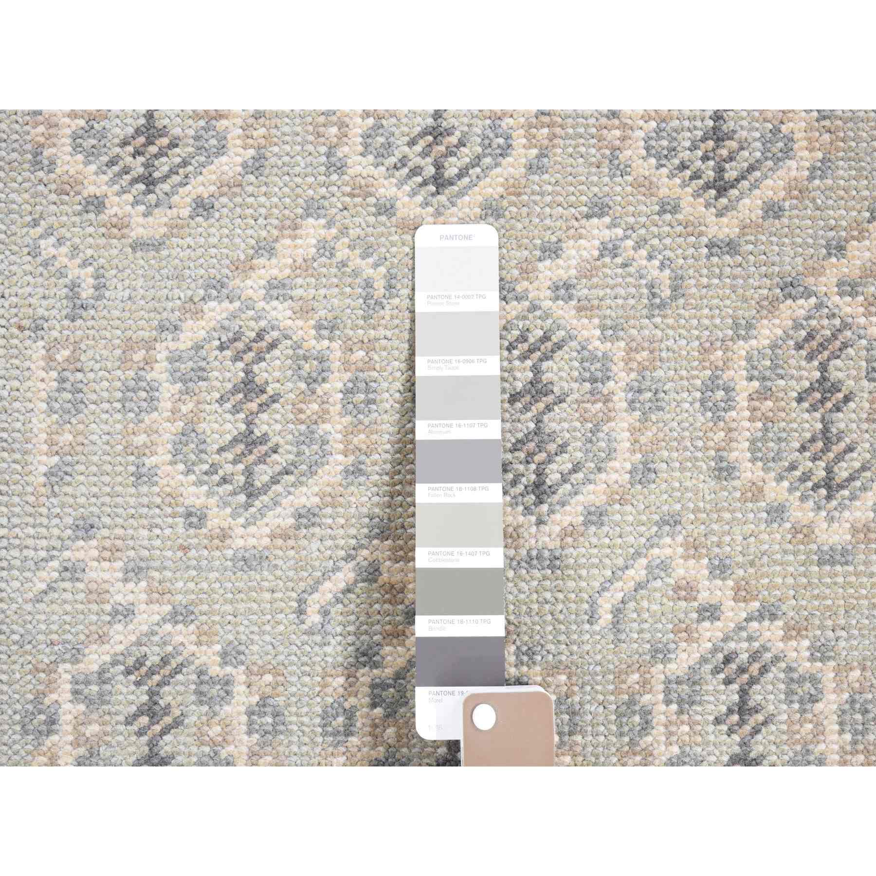 Oushak-And-Peshawar-Hand-Knotted-Rug-402890