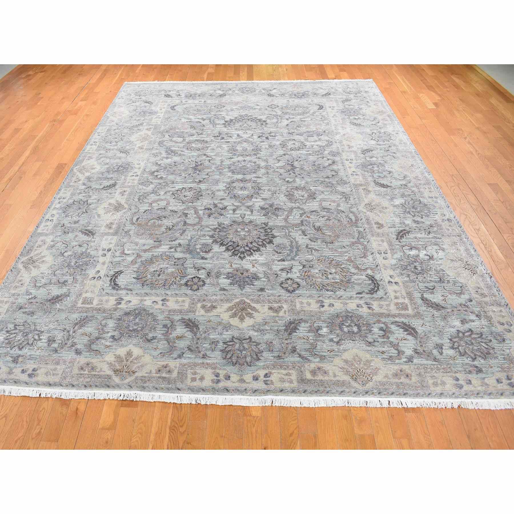 Oushak-And-Peshawar-Hand-Knotted-Rug-403200