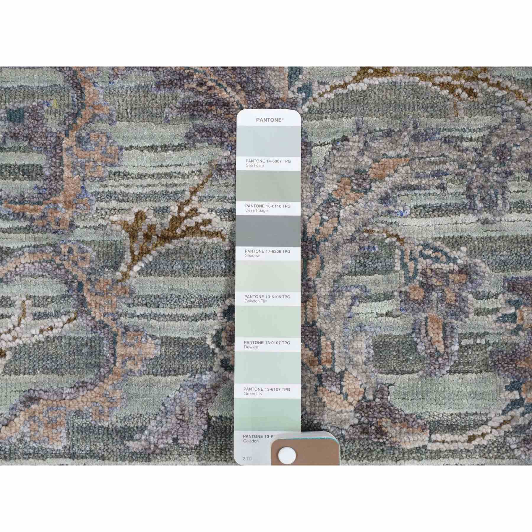 Oushak-And-Peshawar-Hand-Knotted-Rug-403200