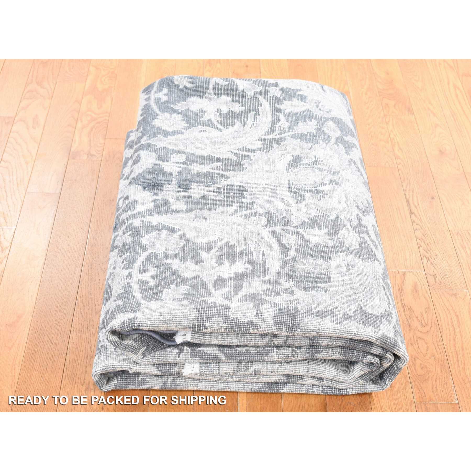 Oushak-And-Peshawar-Hand-Knotted-Rug-403410