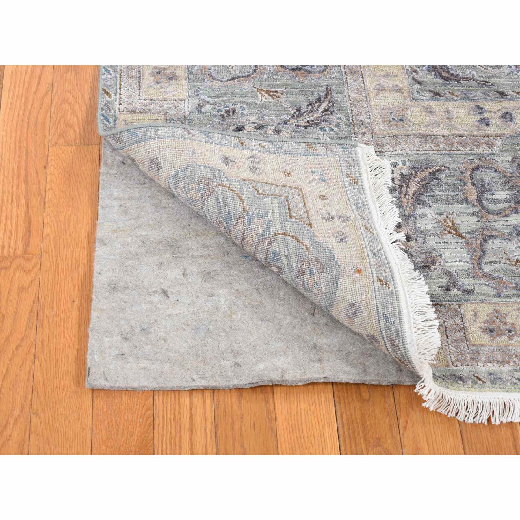 Oushak-And-Peshawar-Hand-Knotted-Rug-403695