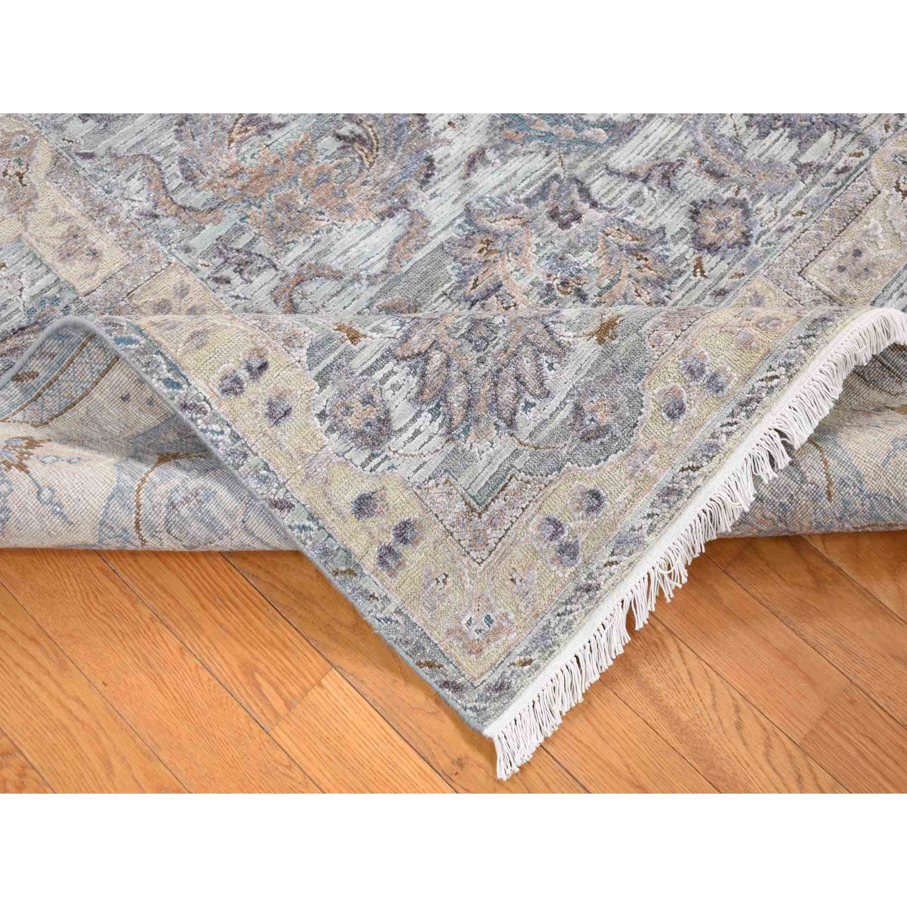 Oushak-And-Peshawar-Hand-Knotted-Rug-403695