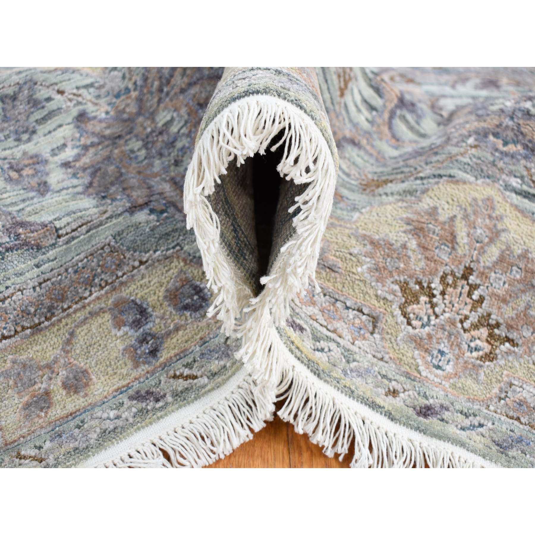 Oushak-And-Peshawar-Hand-Knotted-Rug-403695