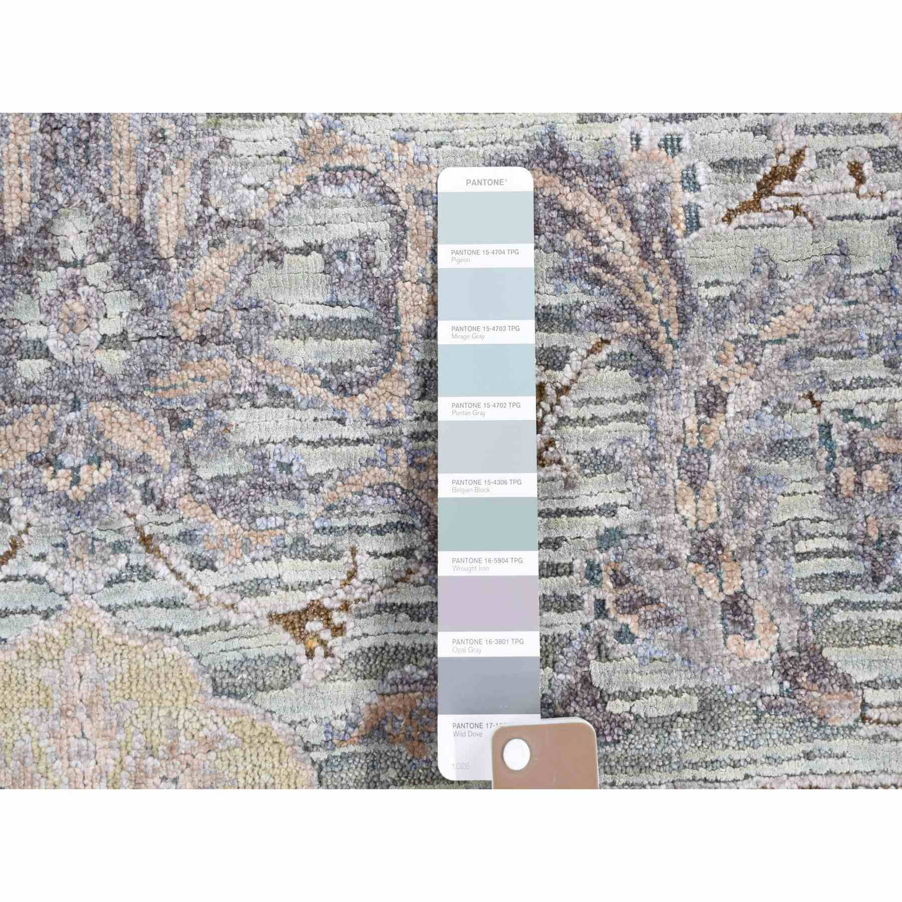 Oushak-And-Peshawar-Hand-Knotted-Rug-403695