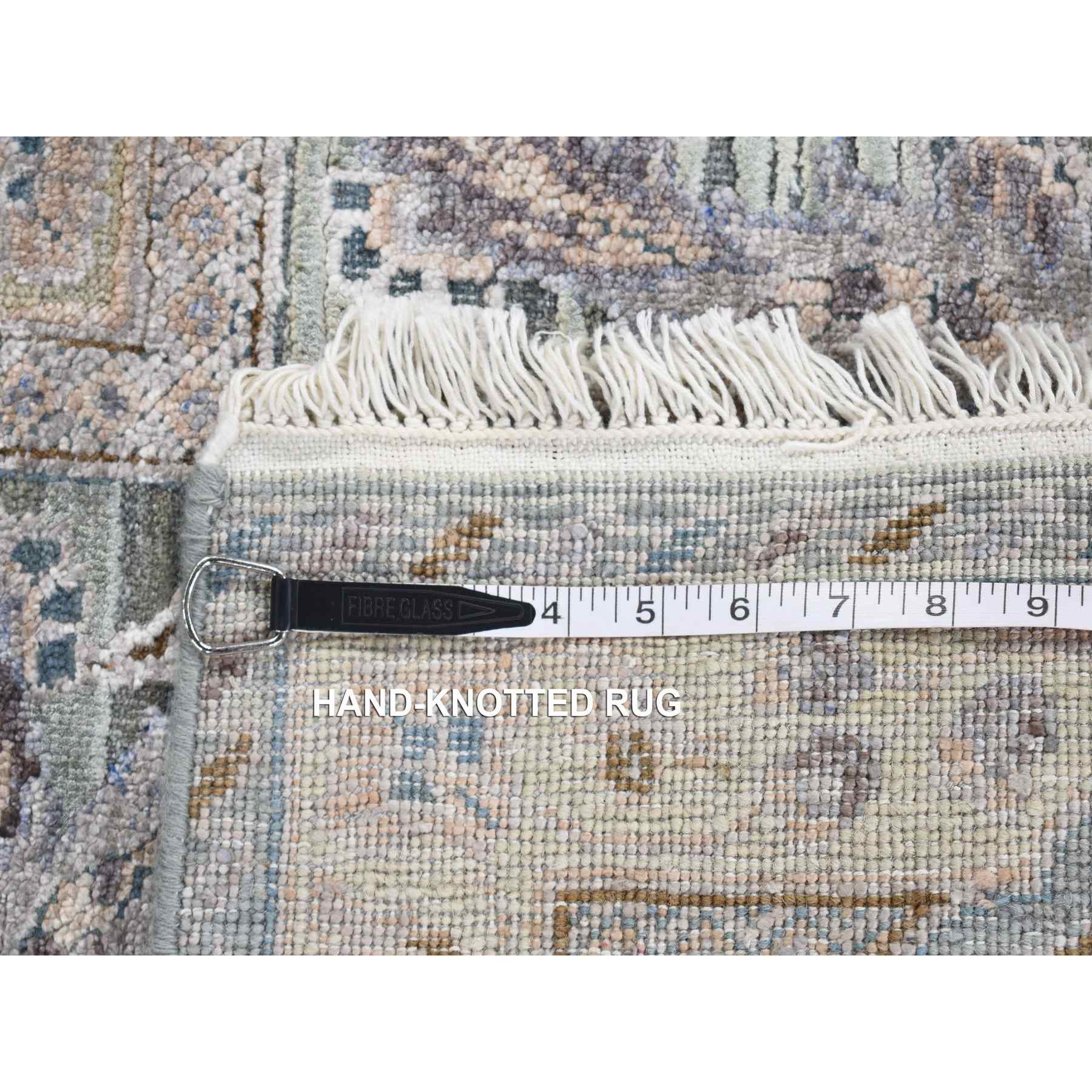 Oushak-And-Peshawar-Hand-Knotted-Rug-403695