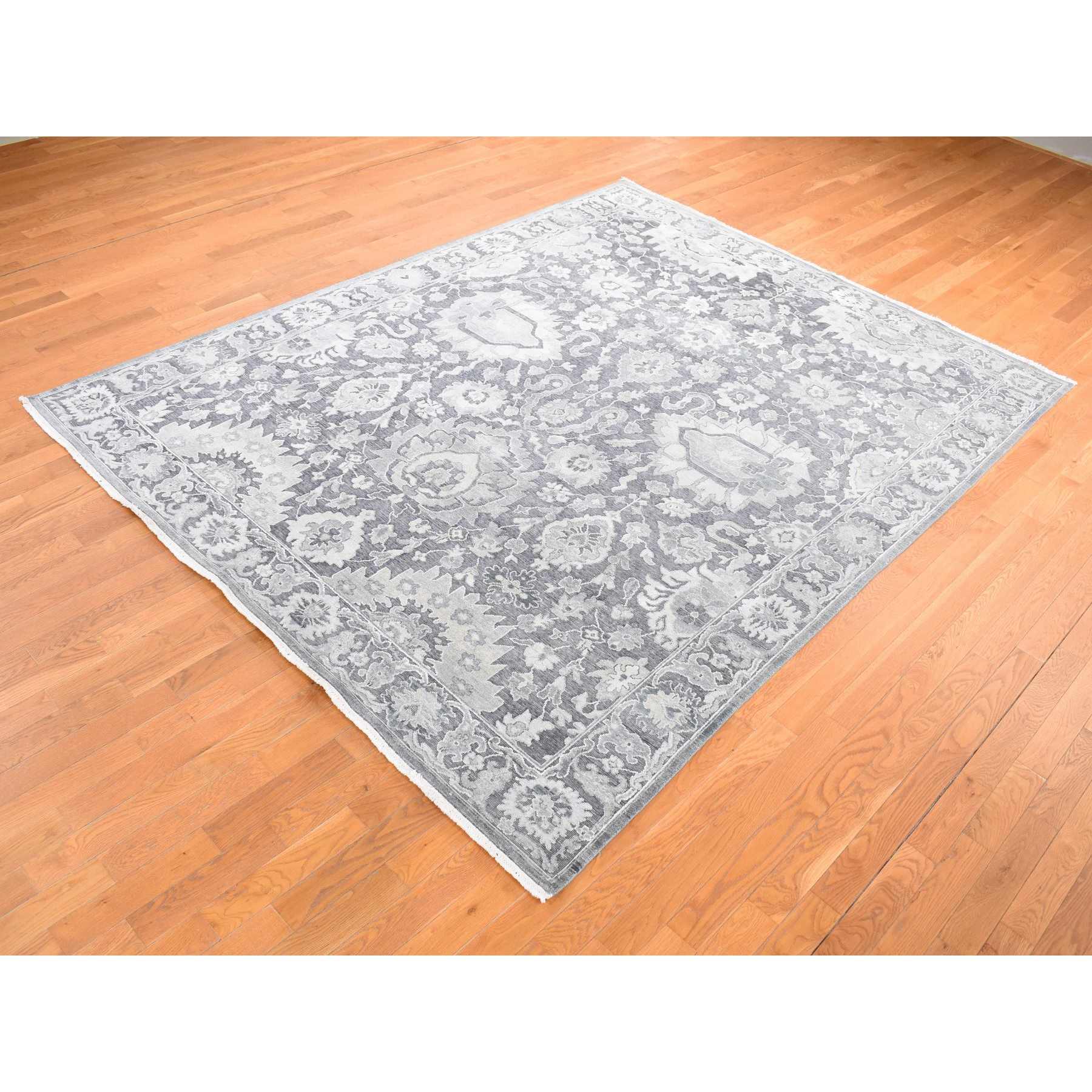 Oushak-And-Peshawar-Hand-Knotted-Rug-403700