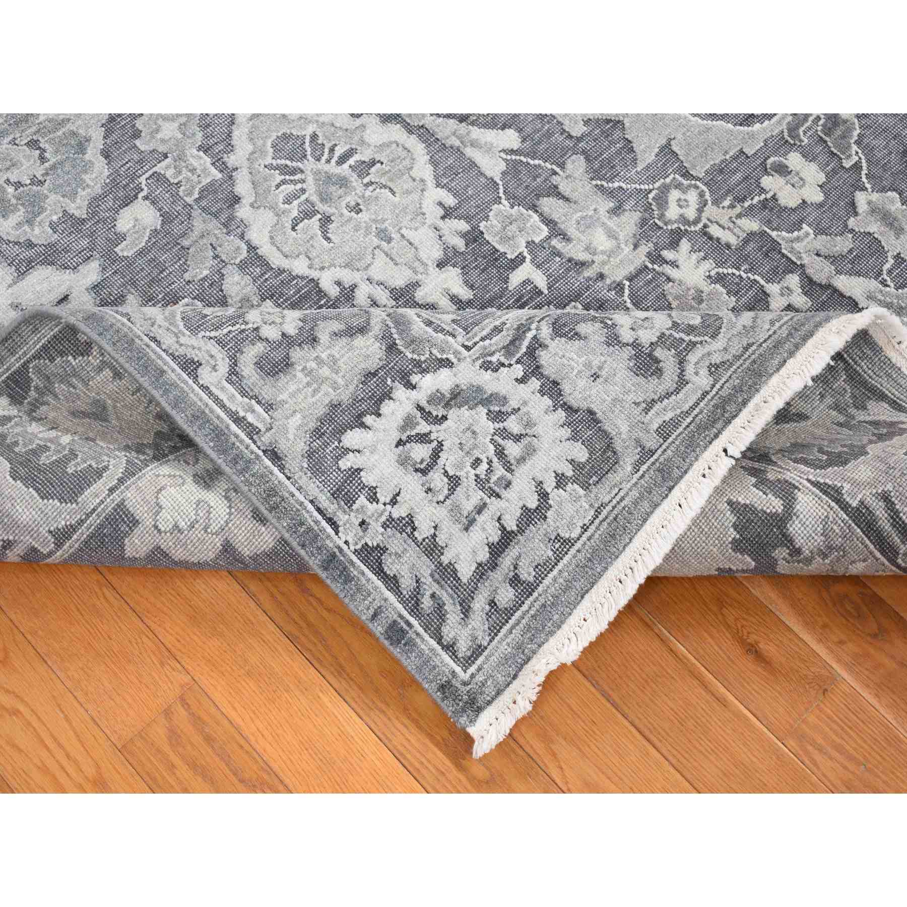 Oushak-And-Peshawar-Hand-Knotted-Rug-403700