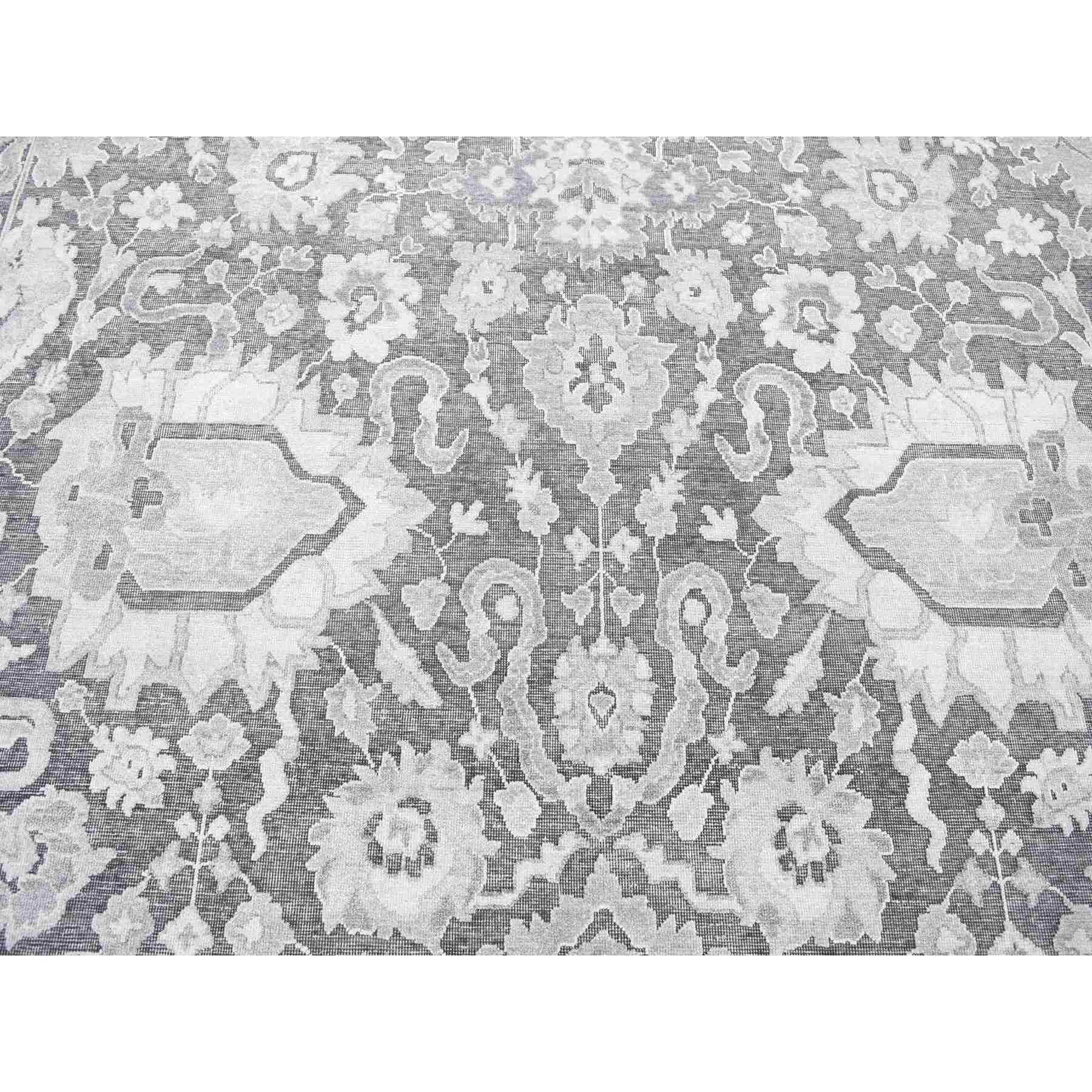 Oushak-And-Peshawar-Hand-Knotted-Rug-403700