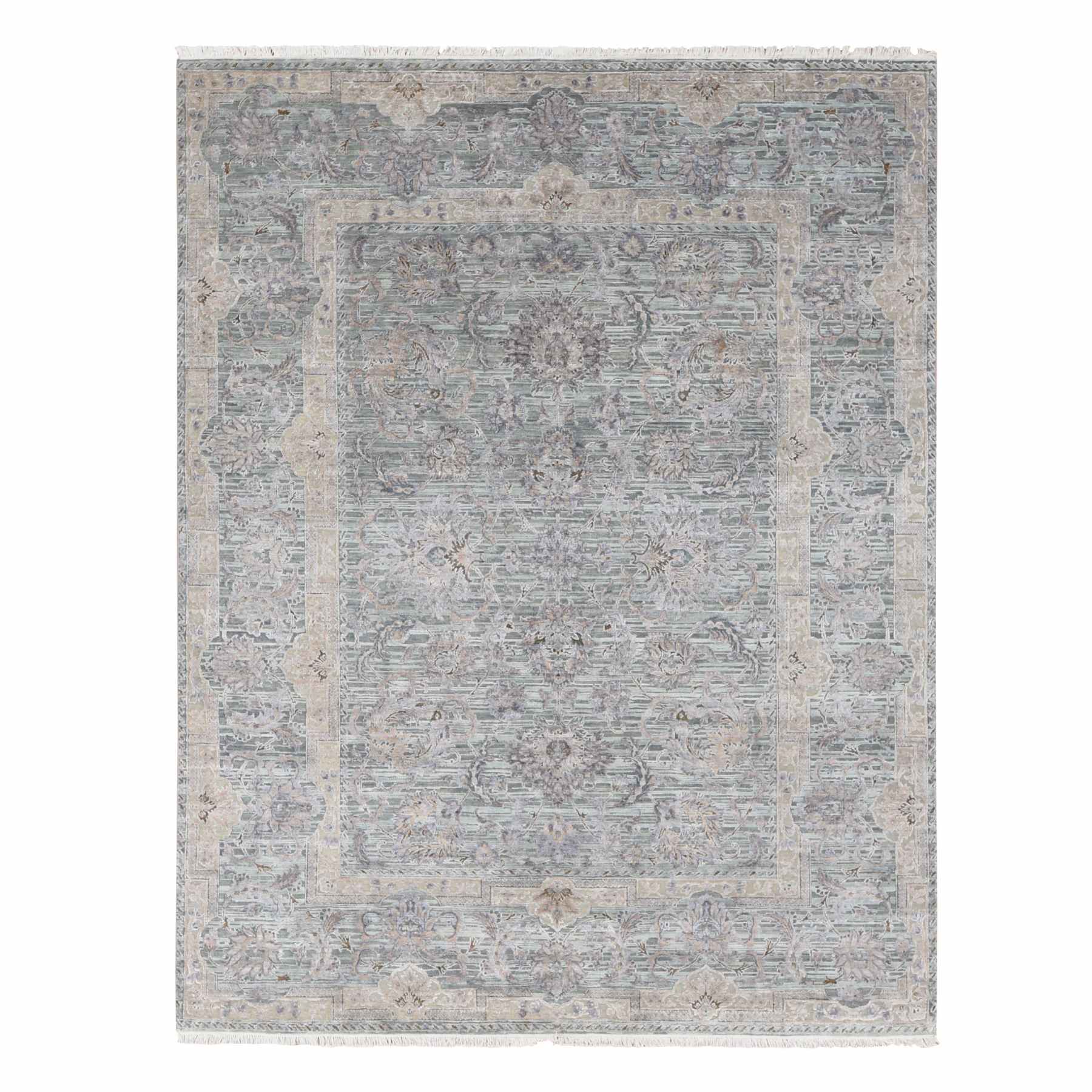 Oushak-And-Peshawar-Hand-Knotted-Rug-403940