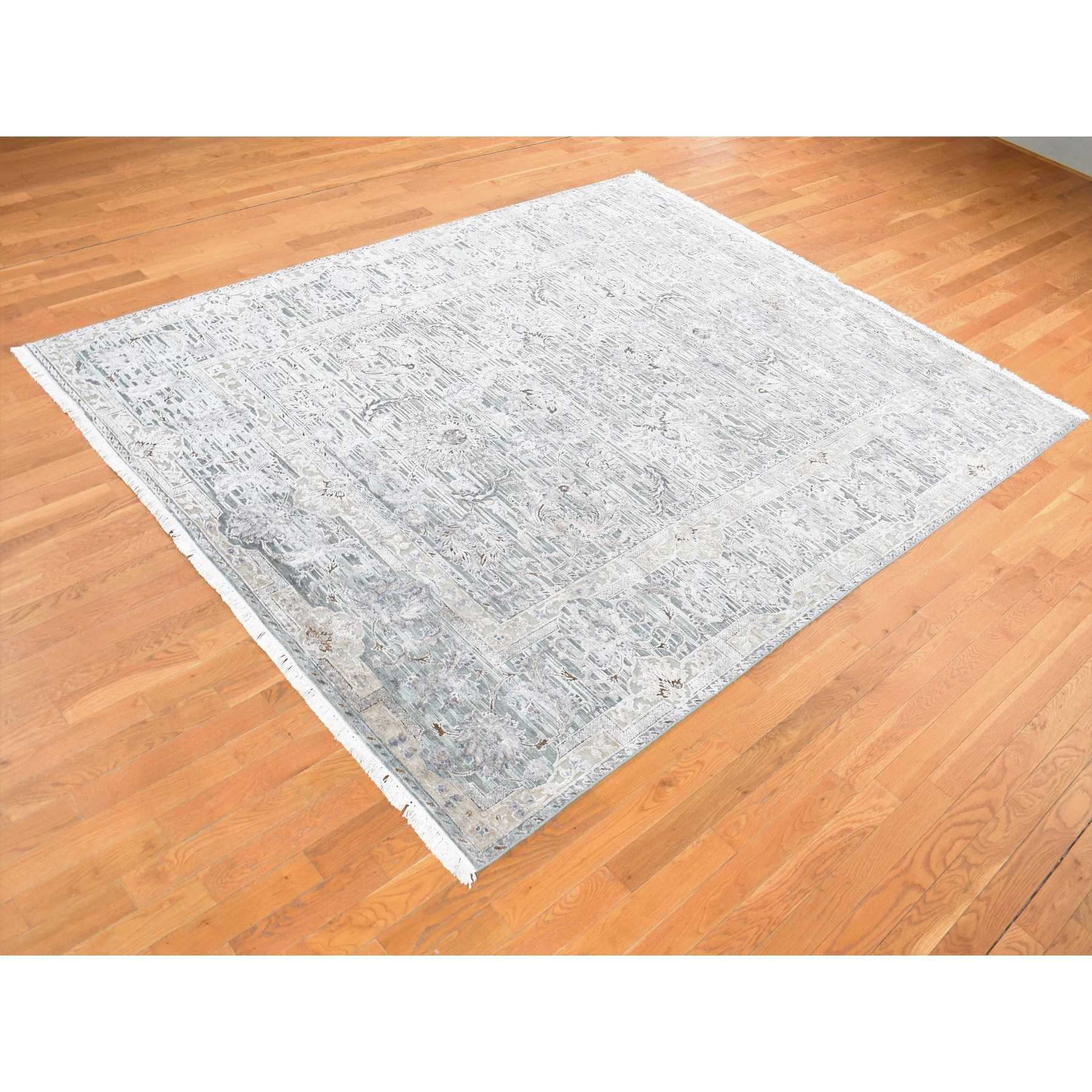 Oushak-And-Peshawar-Hand-Knotted-Rug-403940
