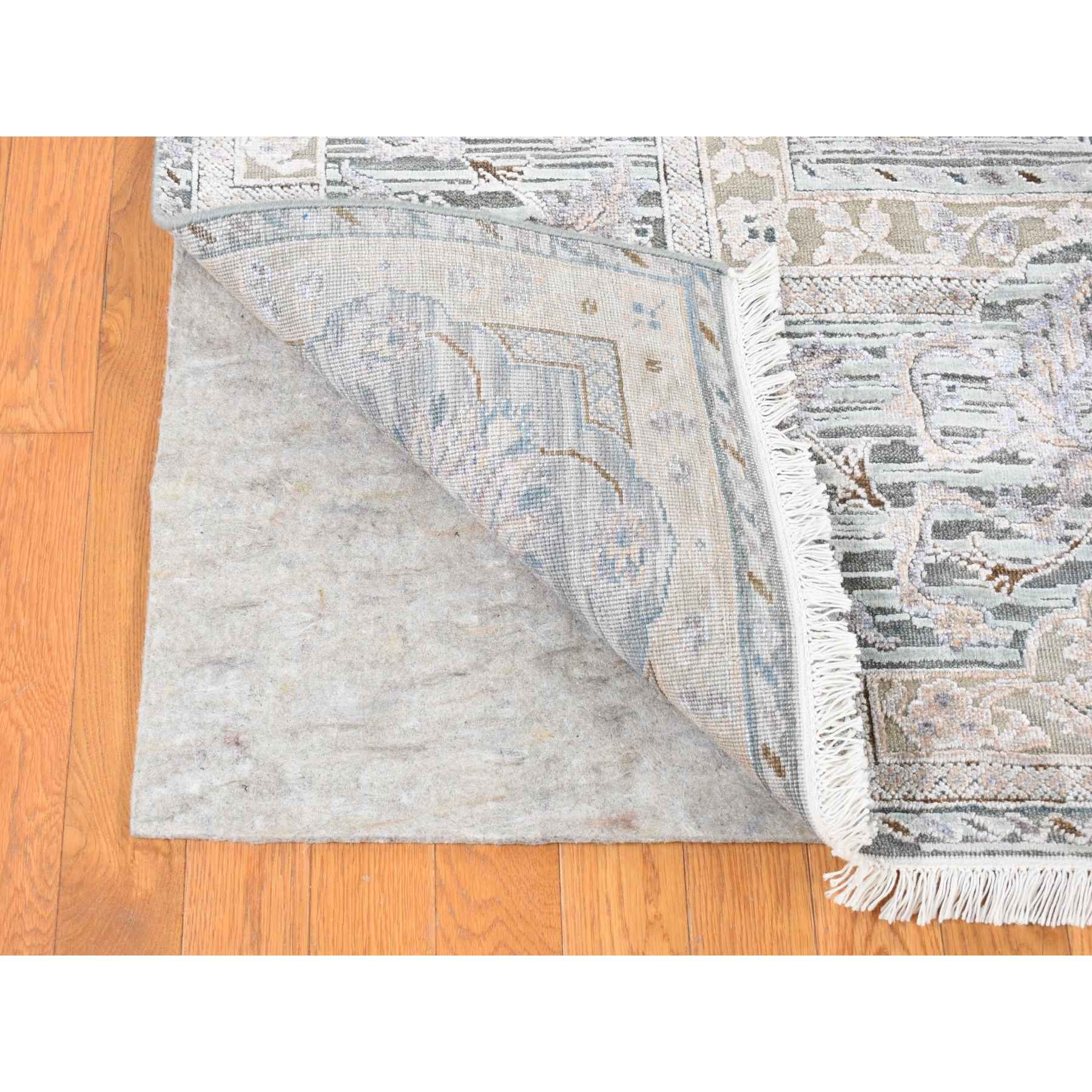 Oushak-And-Peshawar-Hand-Knotted-Rug-403940