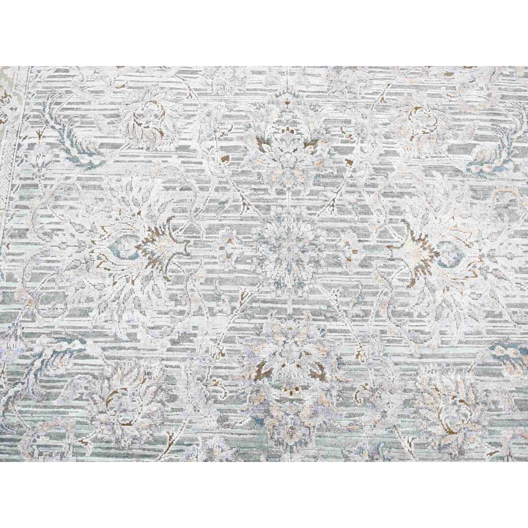 Oushak-And-Peshawar-Hand-Knotted-Rug-403940