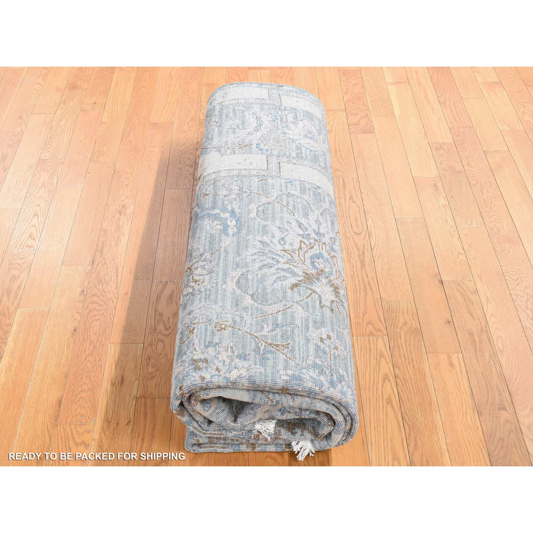 Oushak-And-Peshawar-Hand-Knotted-Rug-403940
