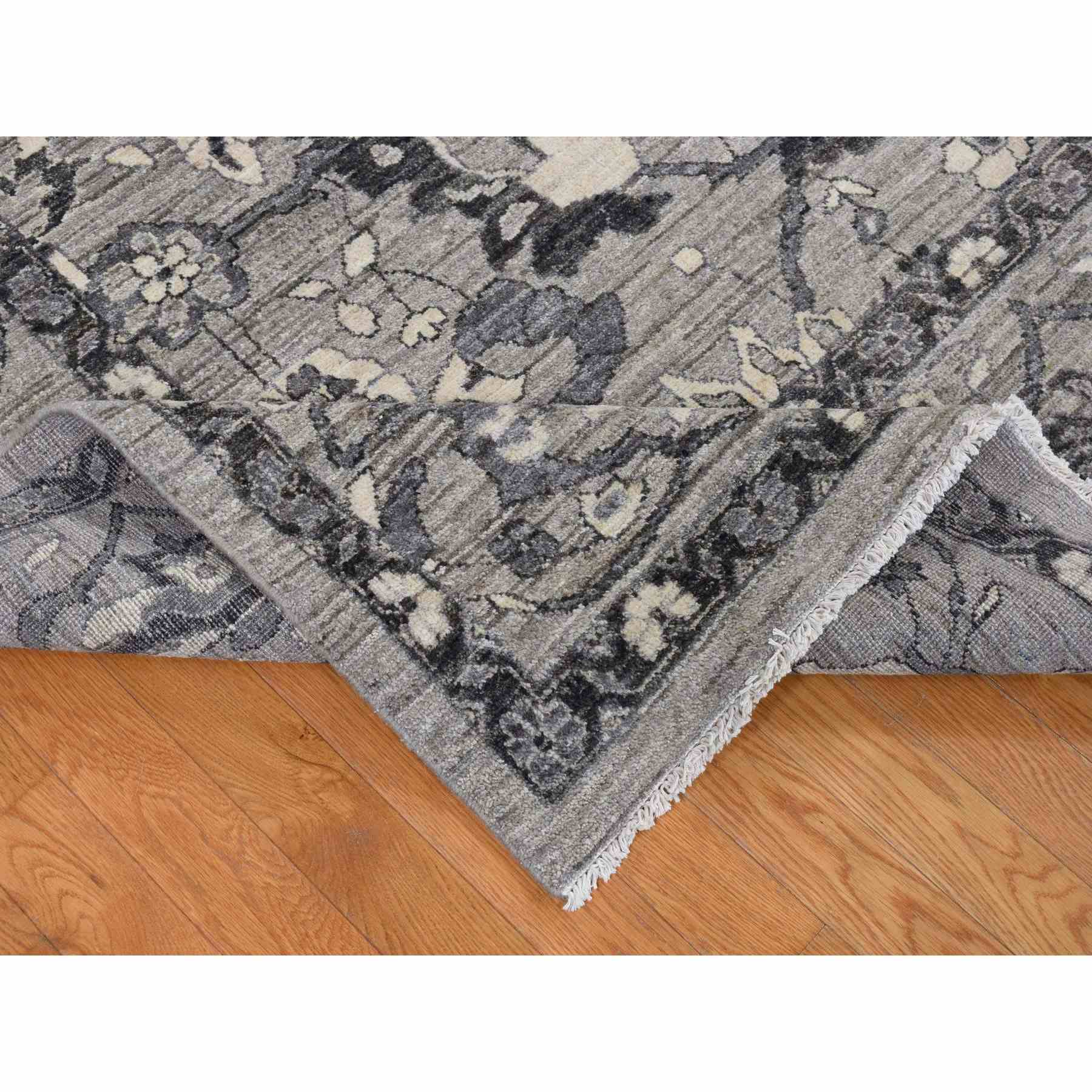 Oushak-And-Peshawar-Hand-Knotted-Rug-404255