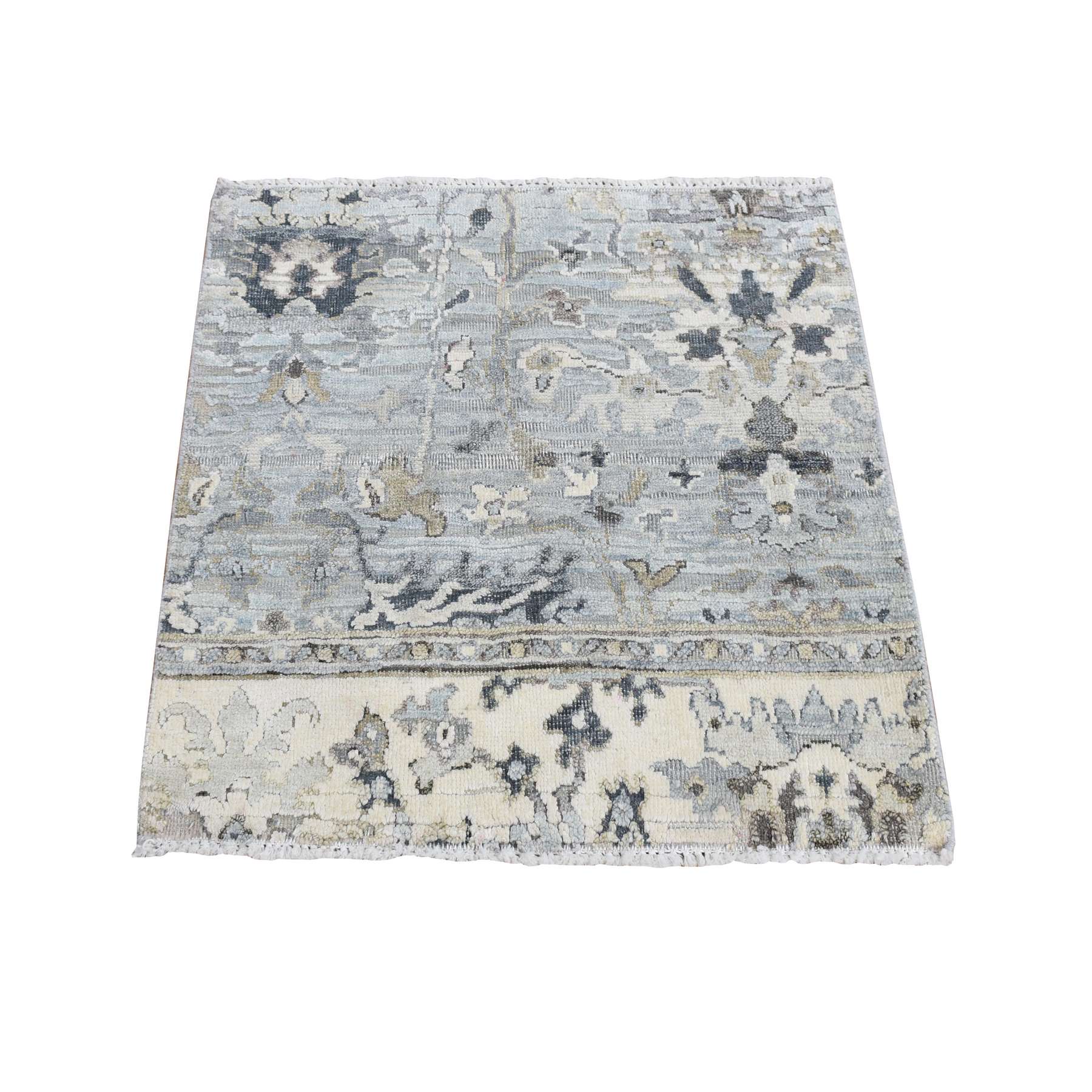 Oushak-And-Peshawar-Hand-Knotted-Rug-404535