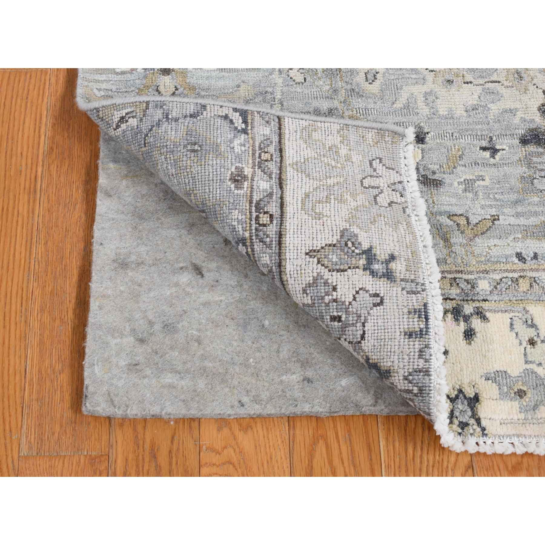 Oushak-And-Peshawar-Hand-Knotted-Rug-404535