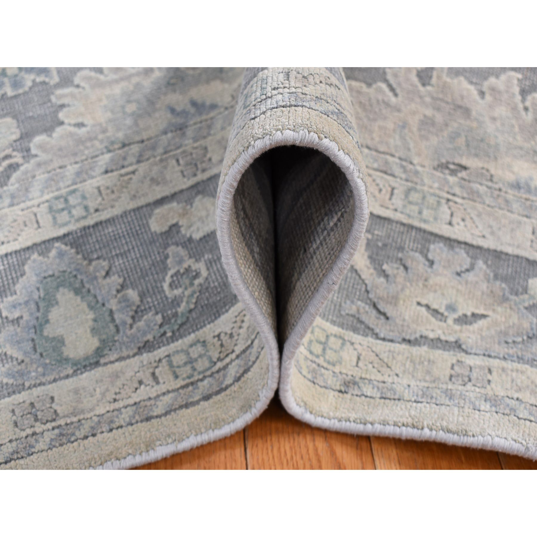 Oushak-And-Peshawar-Hand-Knotted-Rug-404950