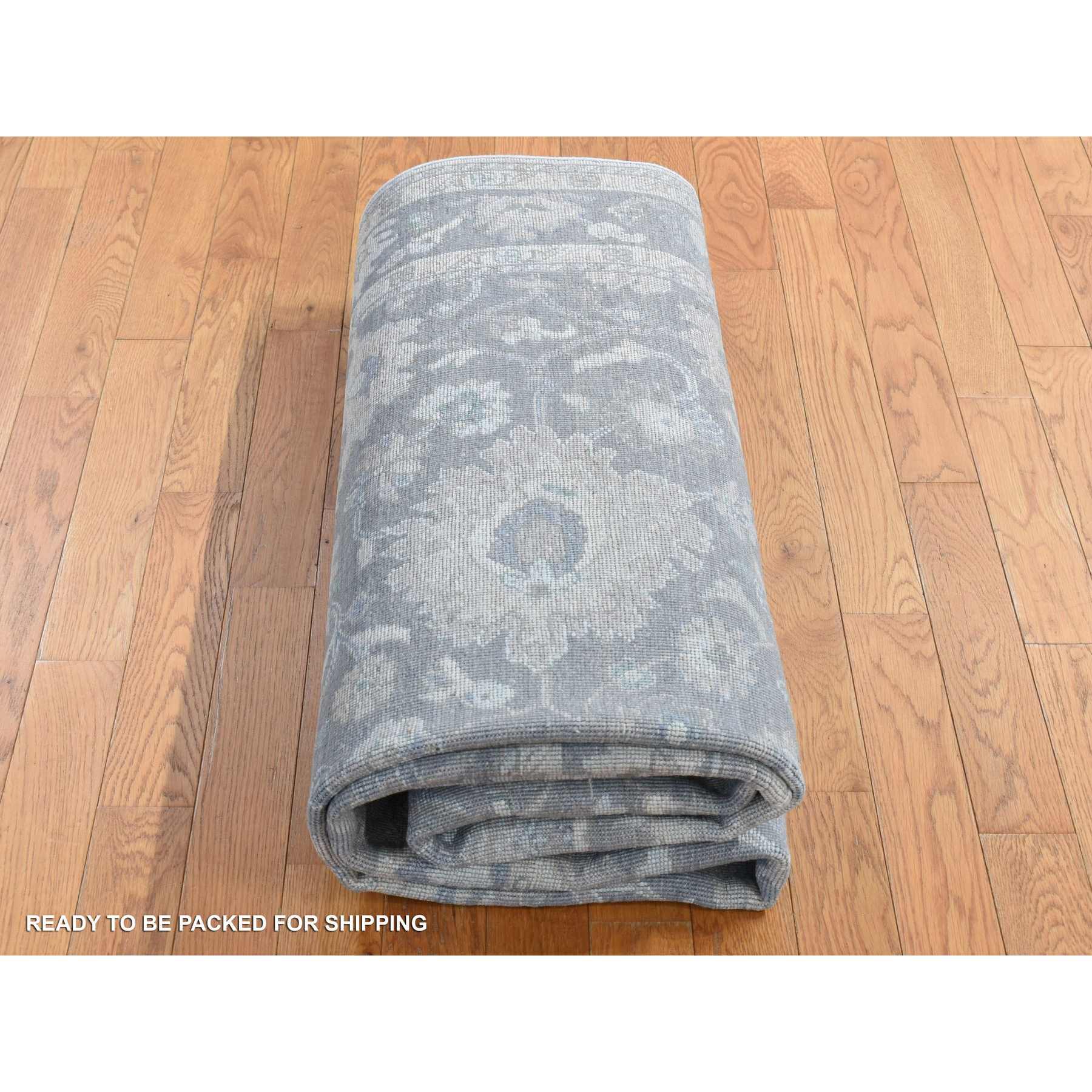 Oushak-And-Peshawar-Hand-Knotted-Rug-404950