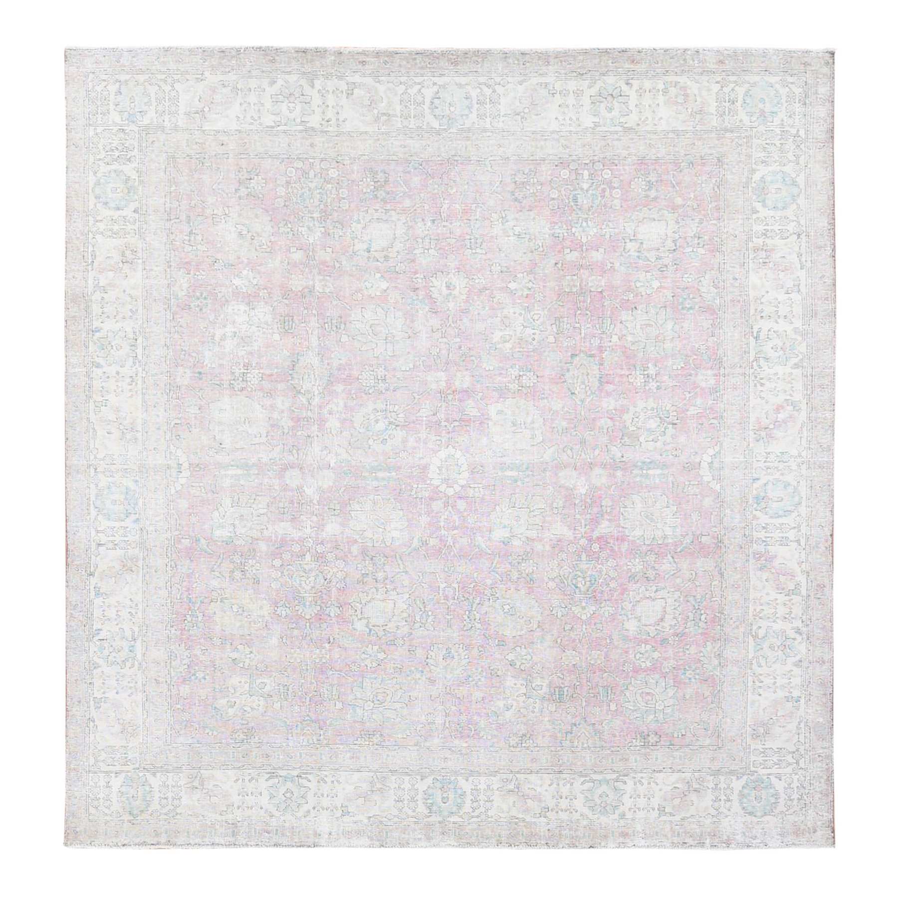Overdyed-Vintage-Hand-Knotted-Rug-402660