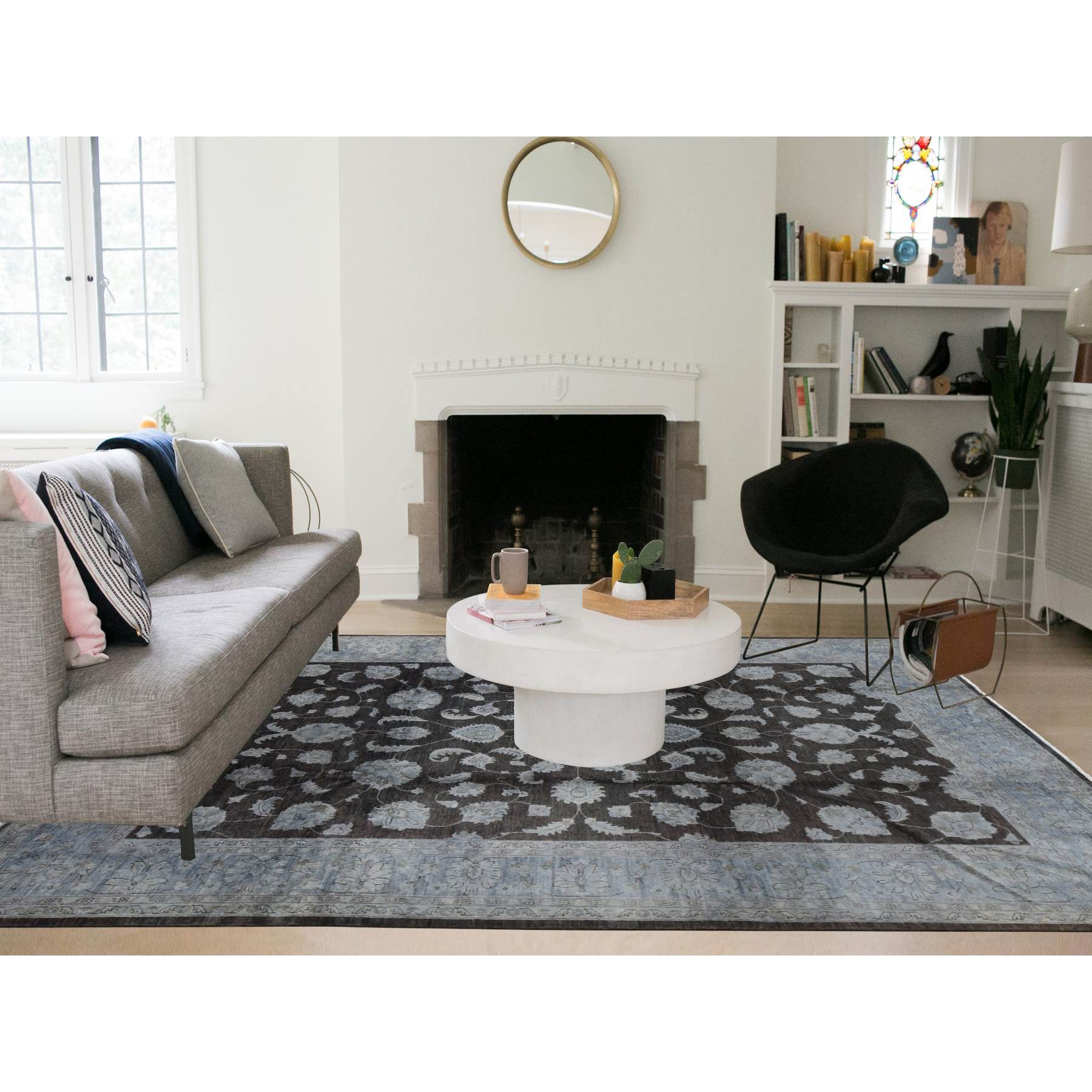 Vintage-Hand-Knotted-Rug-403300