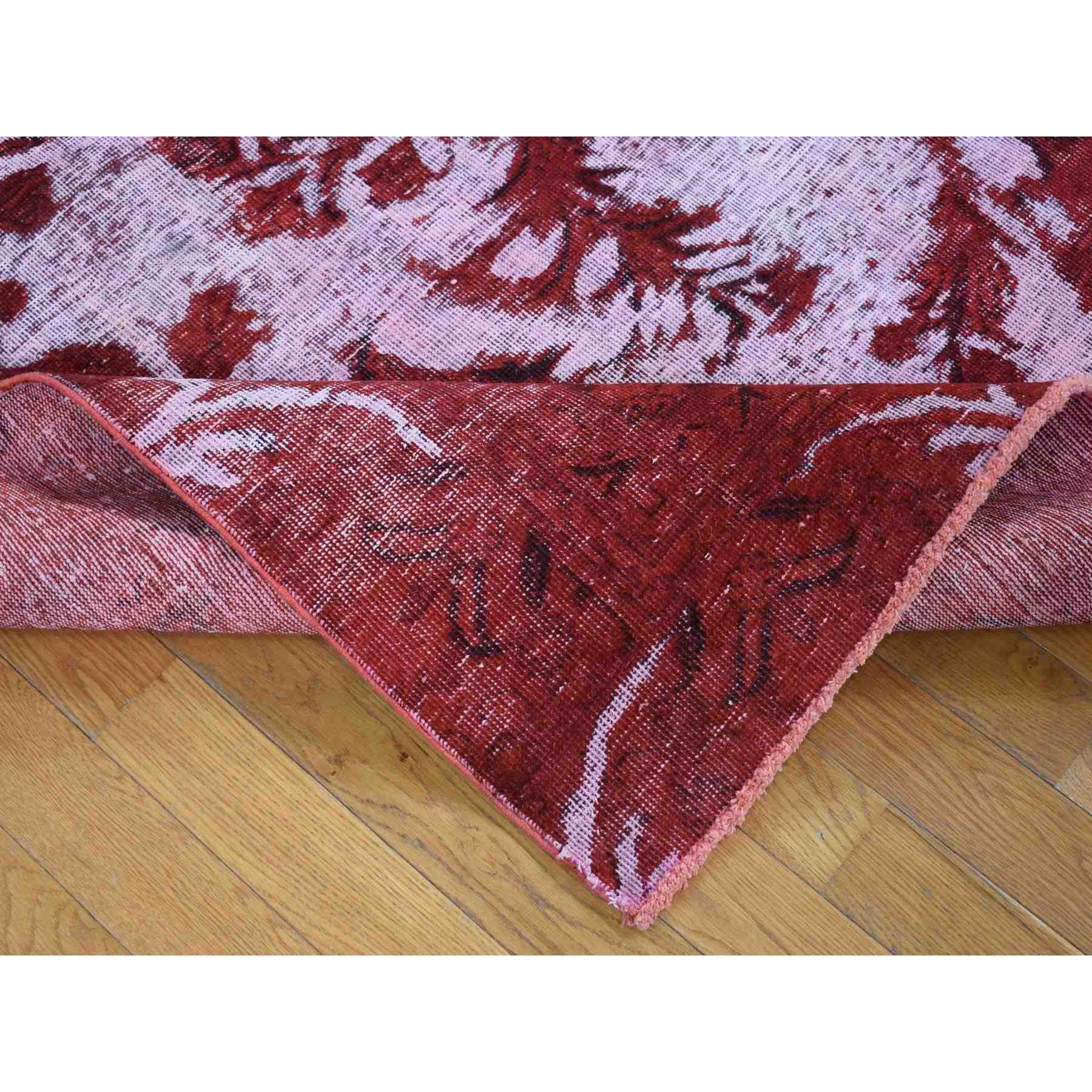 Overdyed-Vintage-Hand-Knotted-Rug-403470
