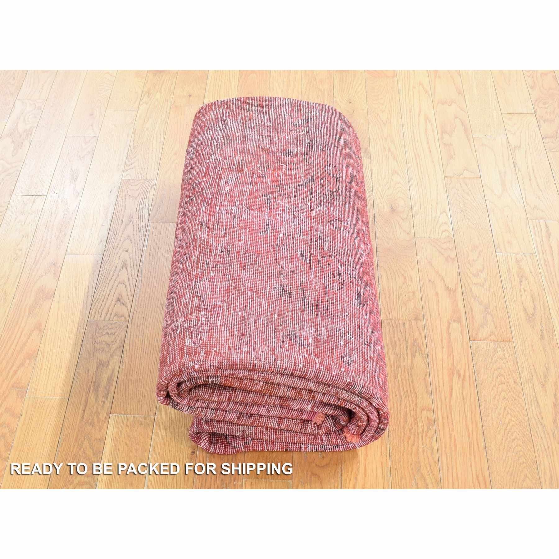 Overdyed-Vintage-Hand-Knotted-Rug-403470