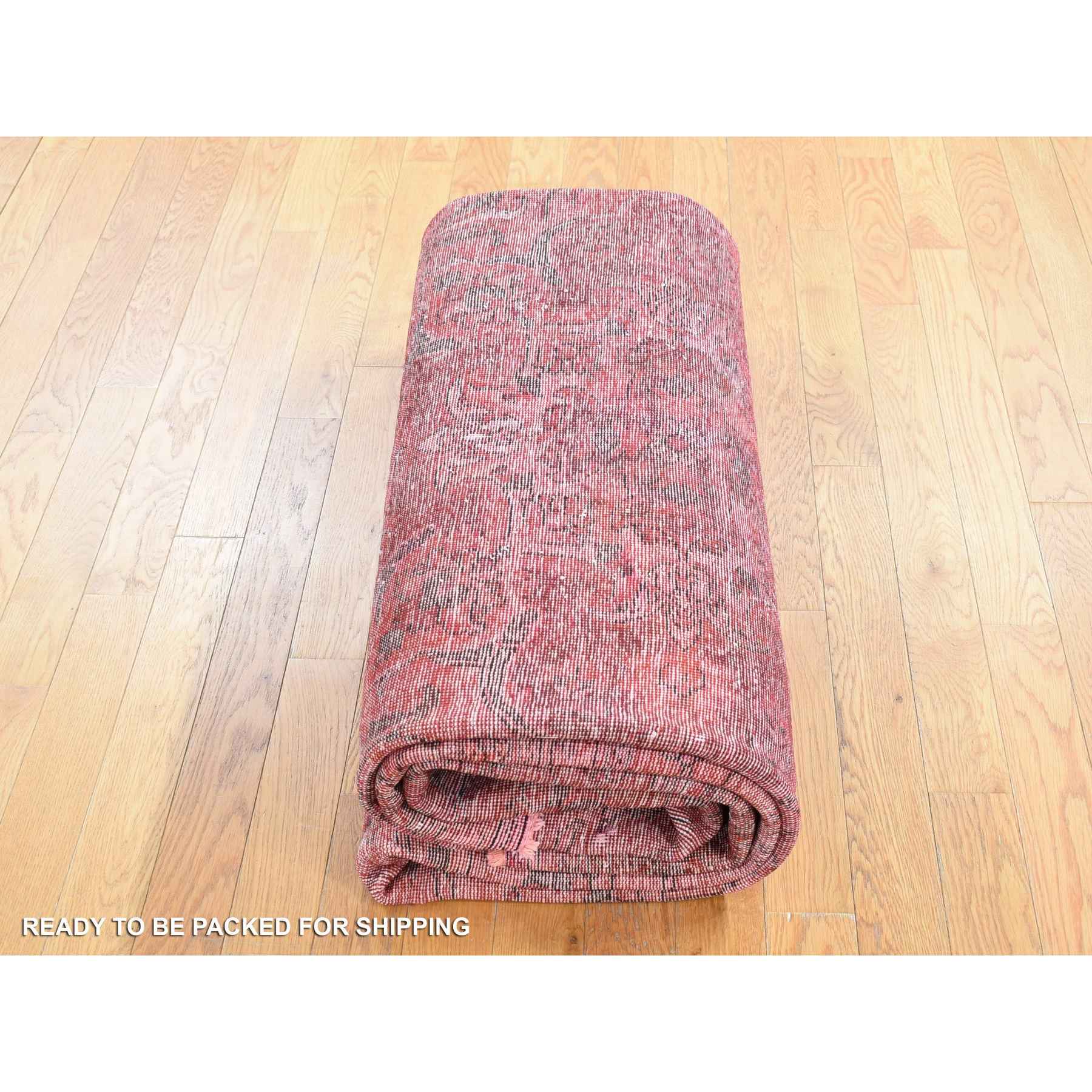 Overdyed-Vintage-Hand-Knotted-Rug-403475