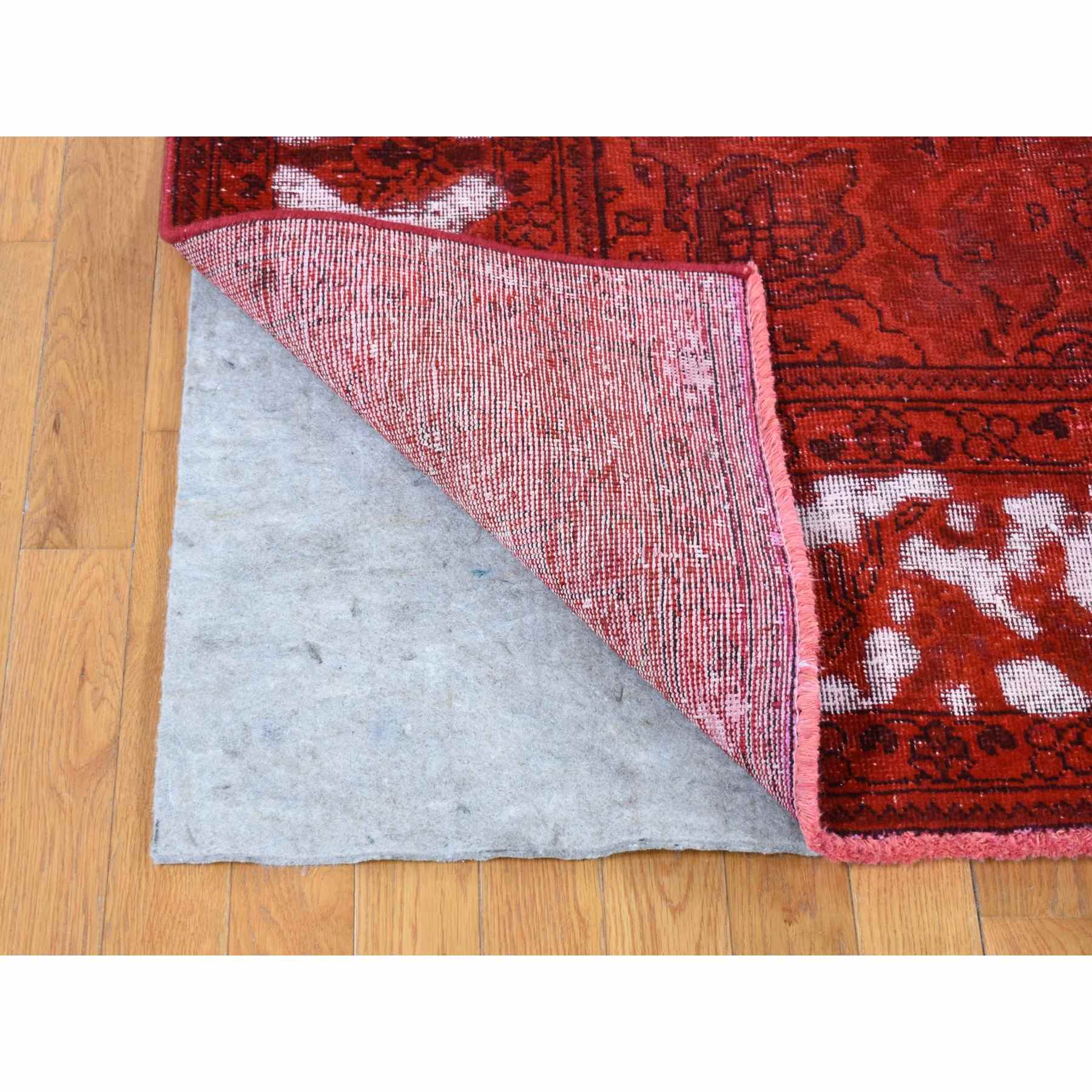 Overdyed-Vintage-Hand-Knotted-Rug-403665