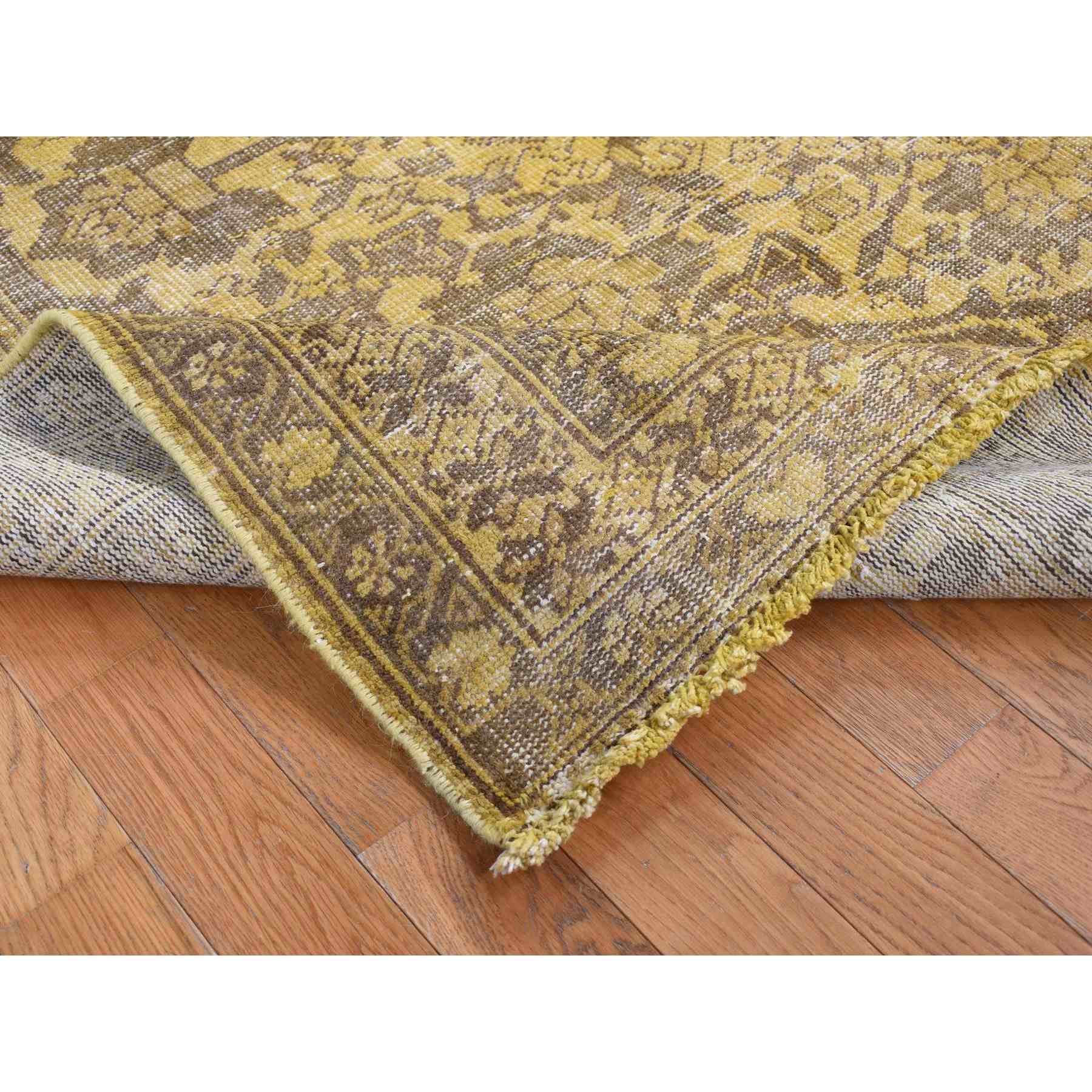 Overdyed-Vintage-Hand-Knotted-Rug-404275