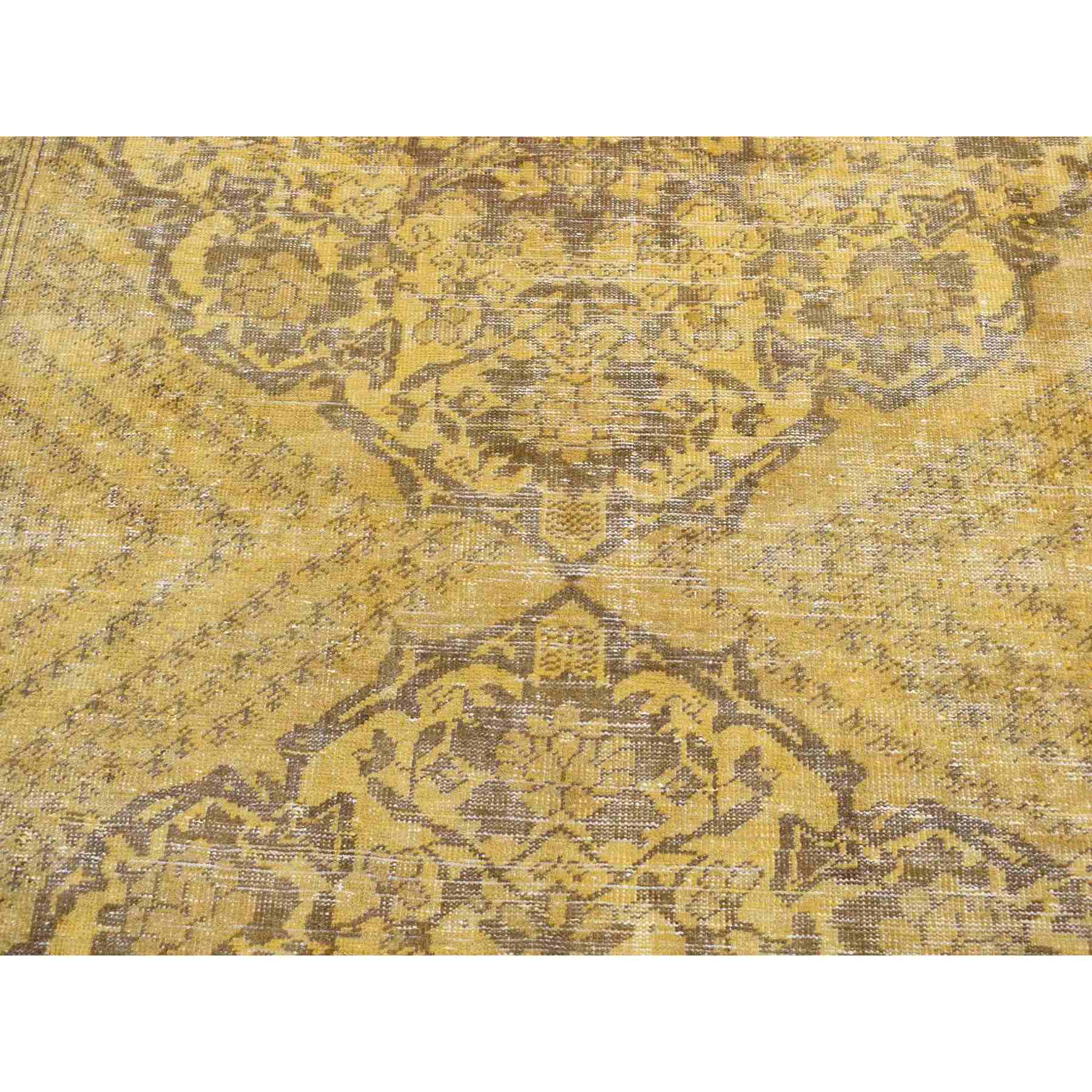 Overdyed-Vintage-Hand-Knotted-Rug-404275