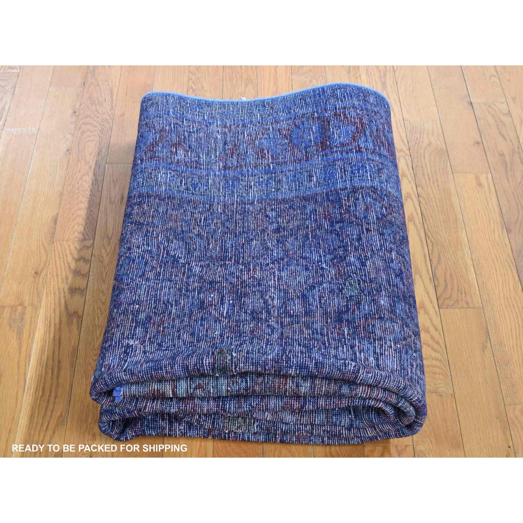 Overdyed-Vintage-Hand-Knotted-Rug-404300