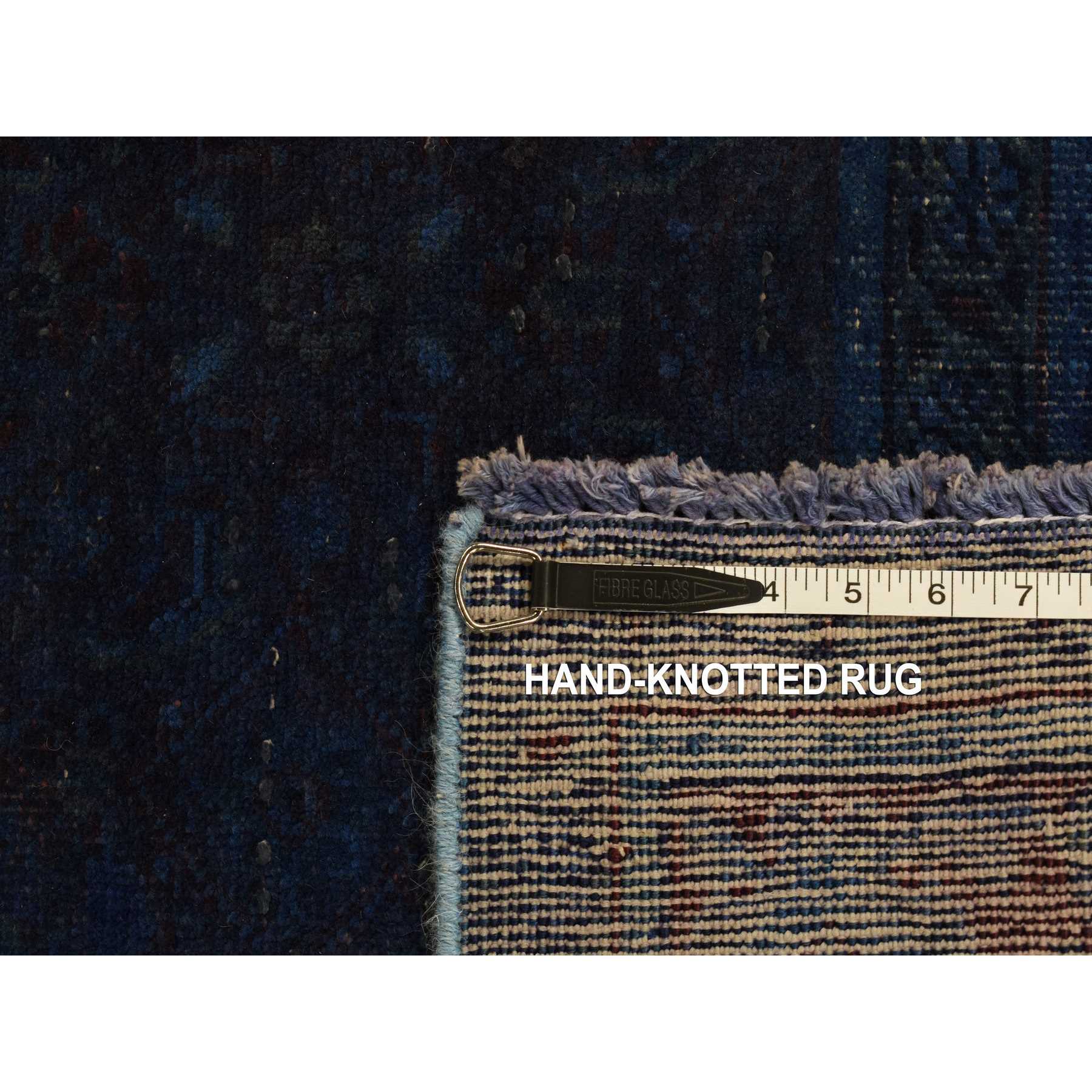 Overdyed-Vintage-Hand-Knotted-Rug-404300