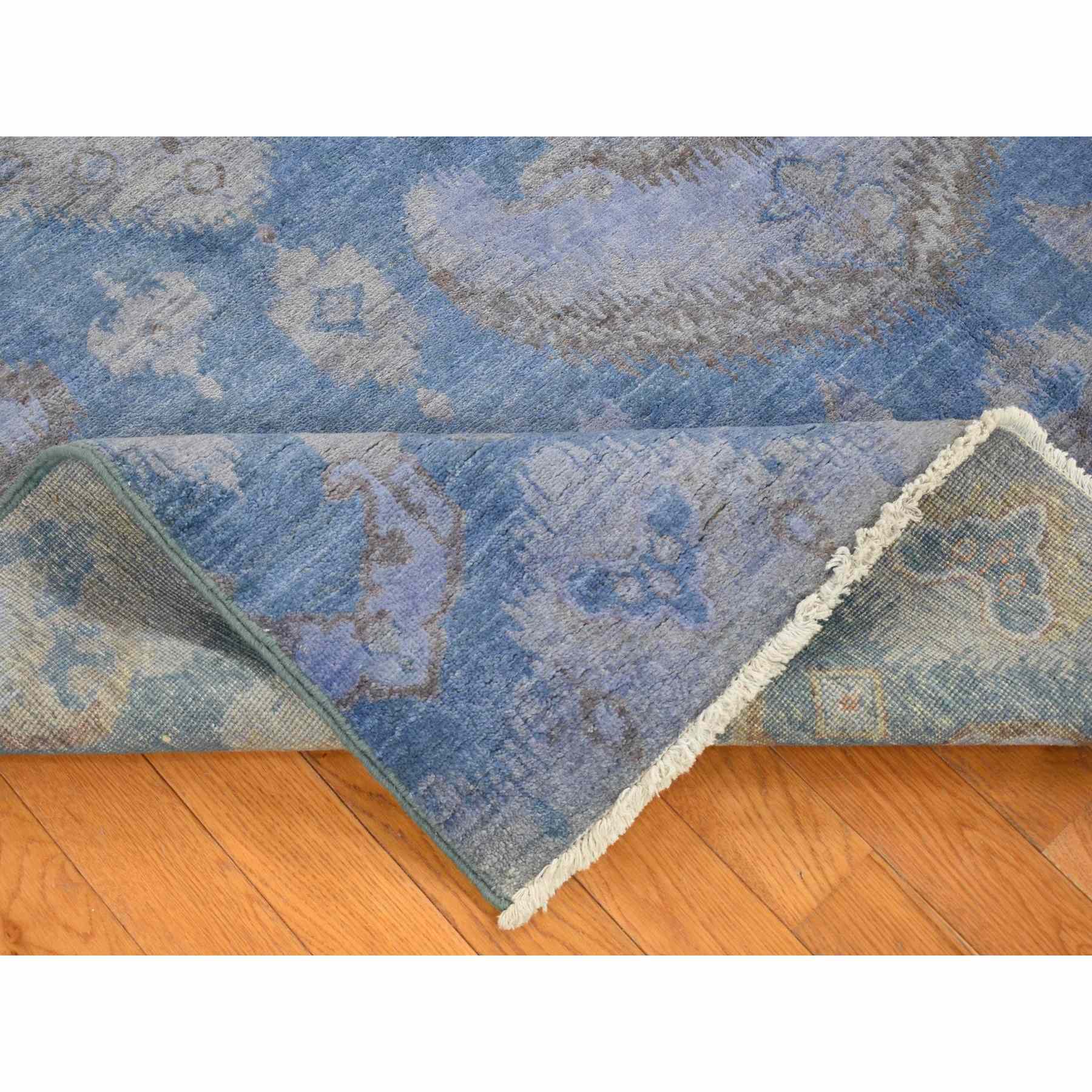 Overdyed-Vintage-Hand-Knotted-Rug-404345