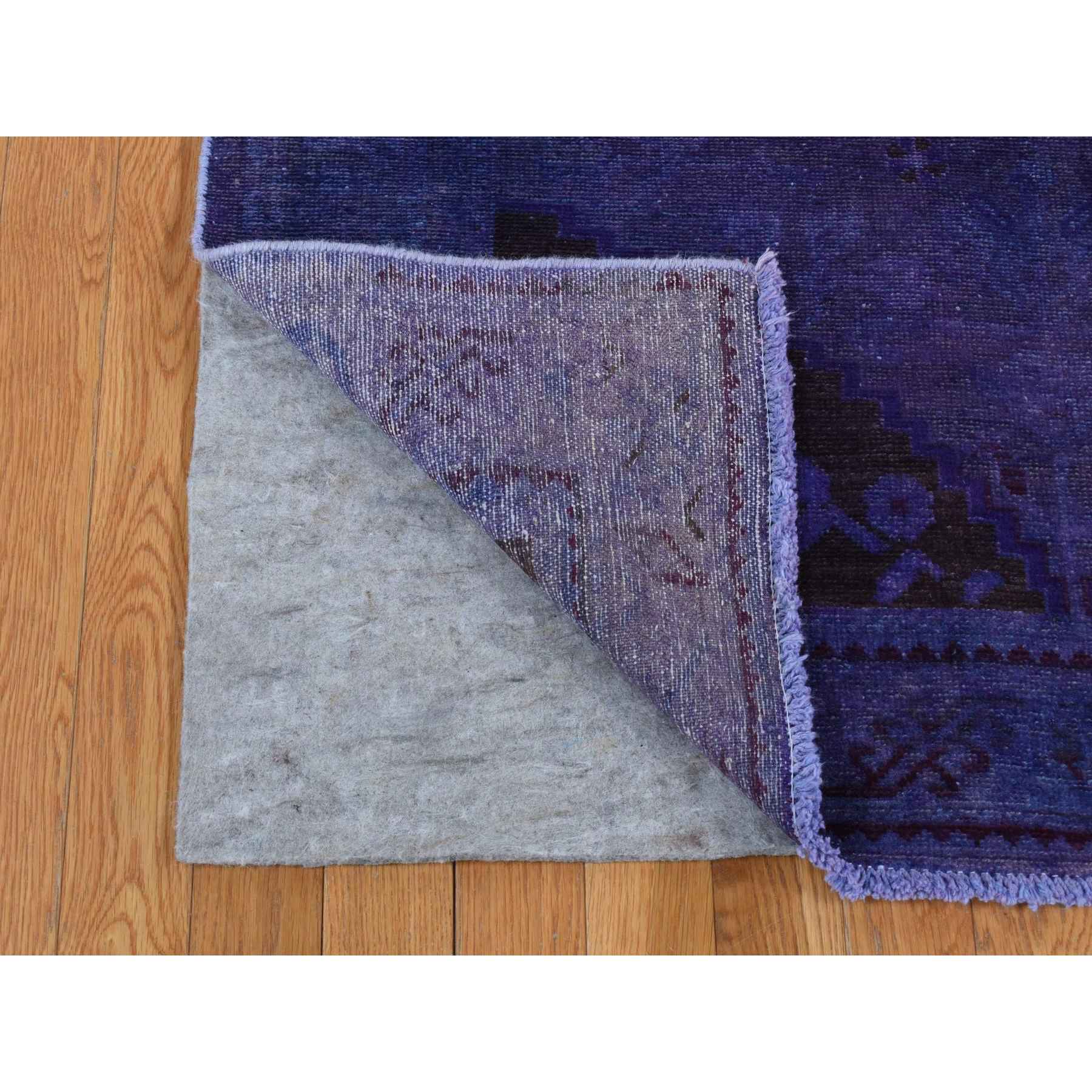 Overdyed-Vintage-Hand-Knotted-Rug-404400