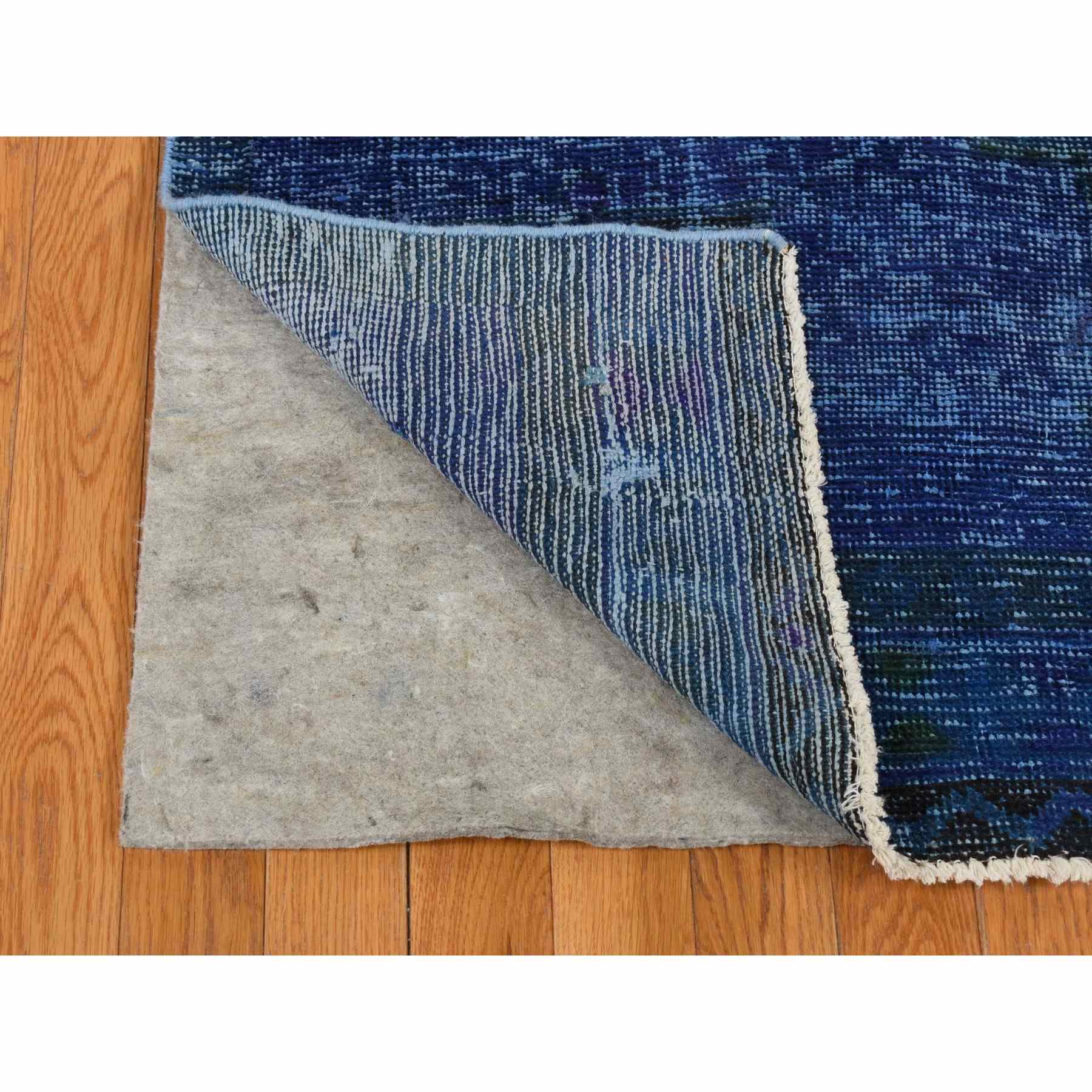 Overdyed-Vintage-Hand-Knotted-Rug-404405