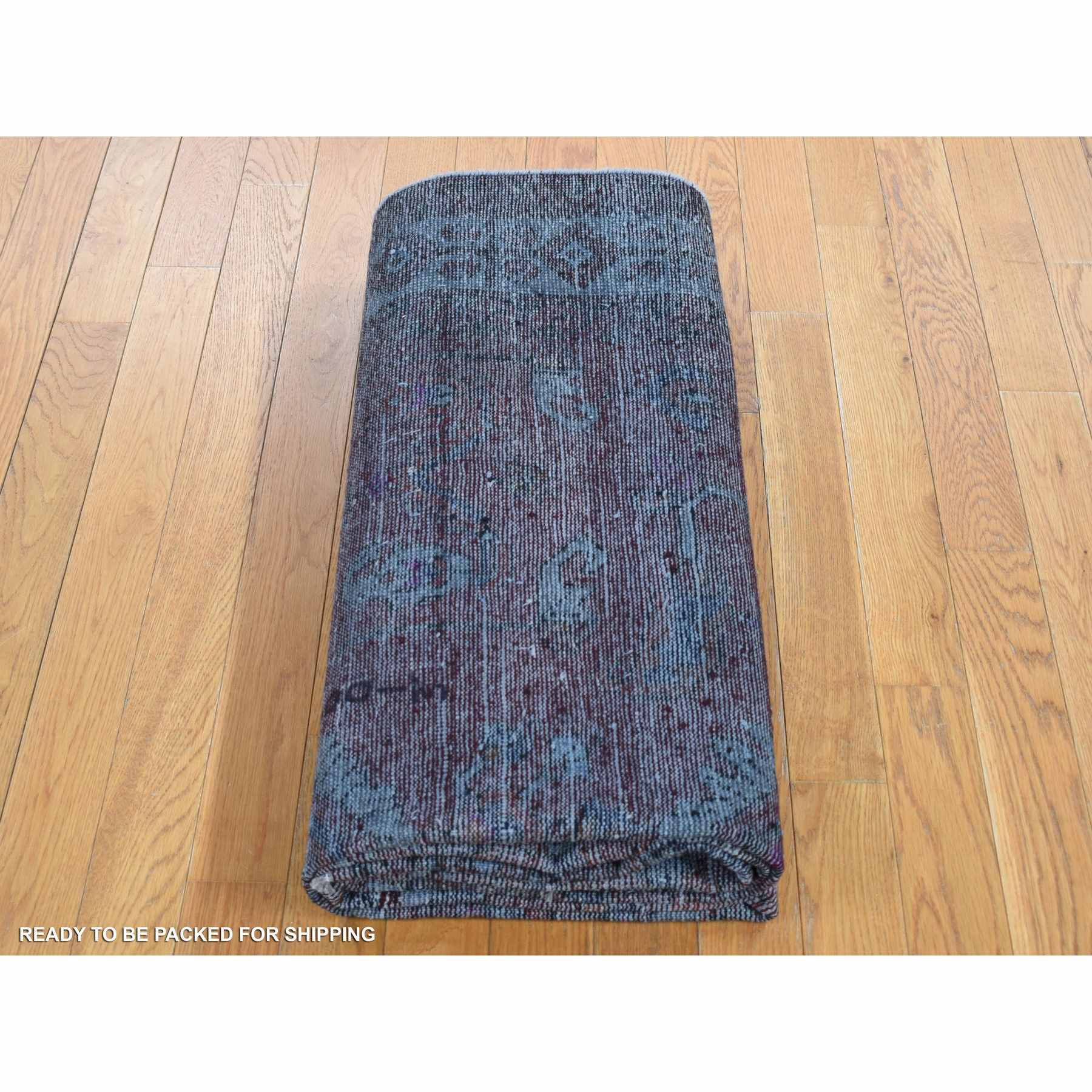 Overdyed-Vintage-Hand-Knotted-Rug-404480