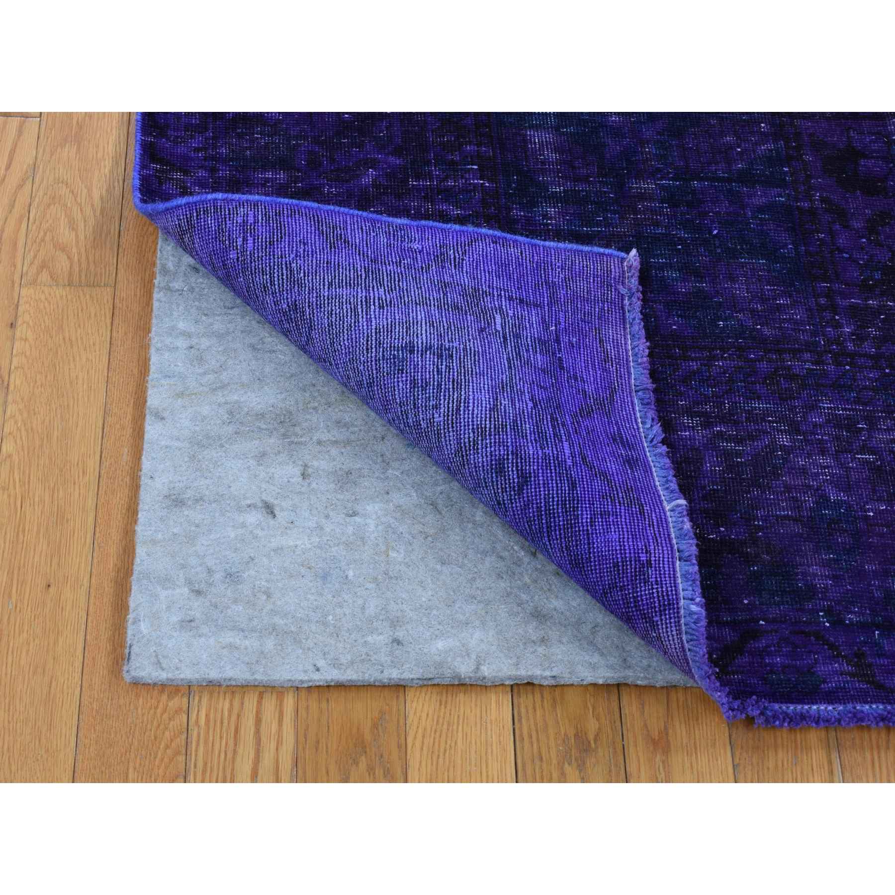 Overdyed-Vintage-Hand-Knotted-Rug-404500