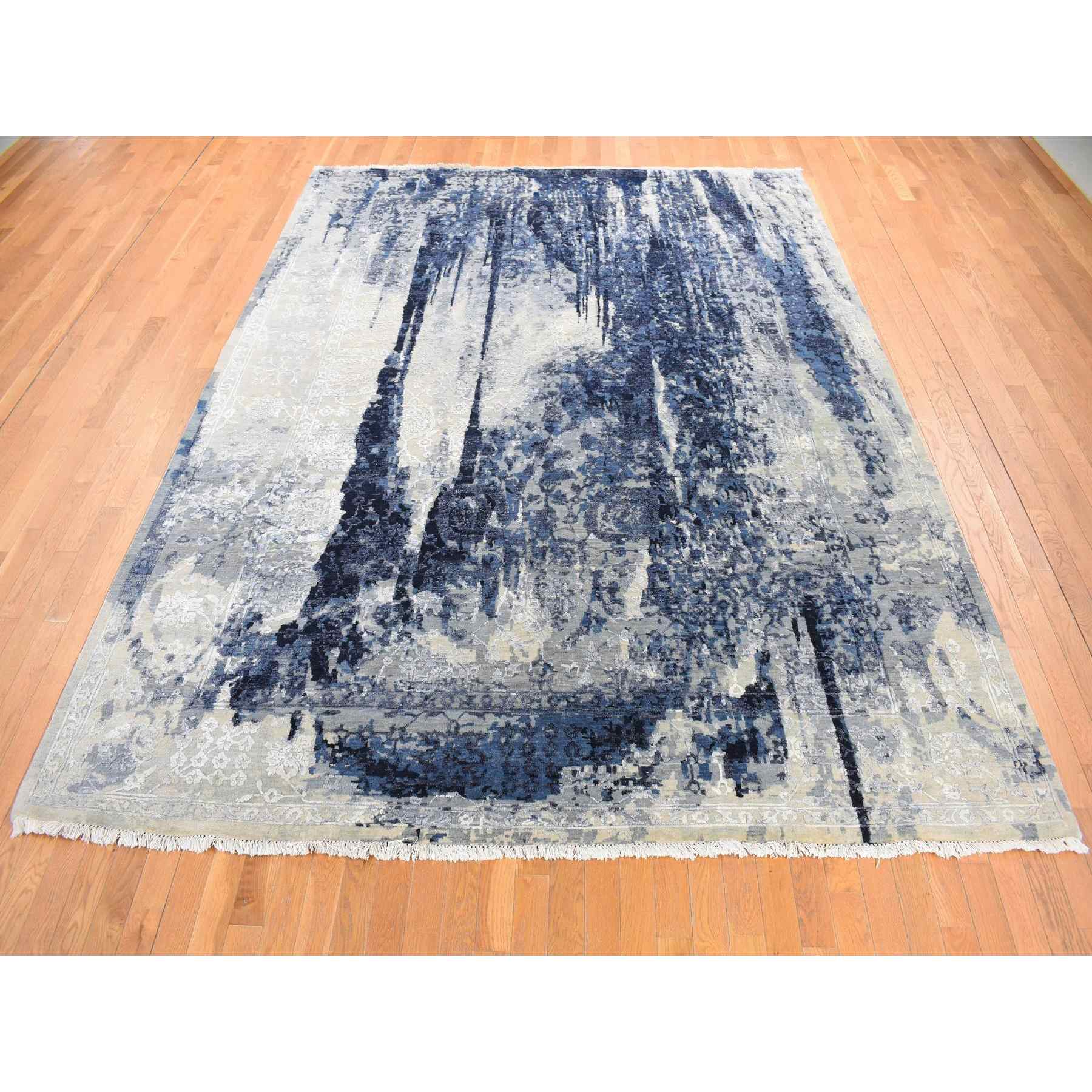 Transitional-Hand-Knotted-Rug-403565