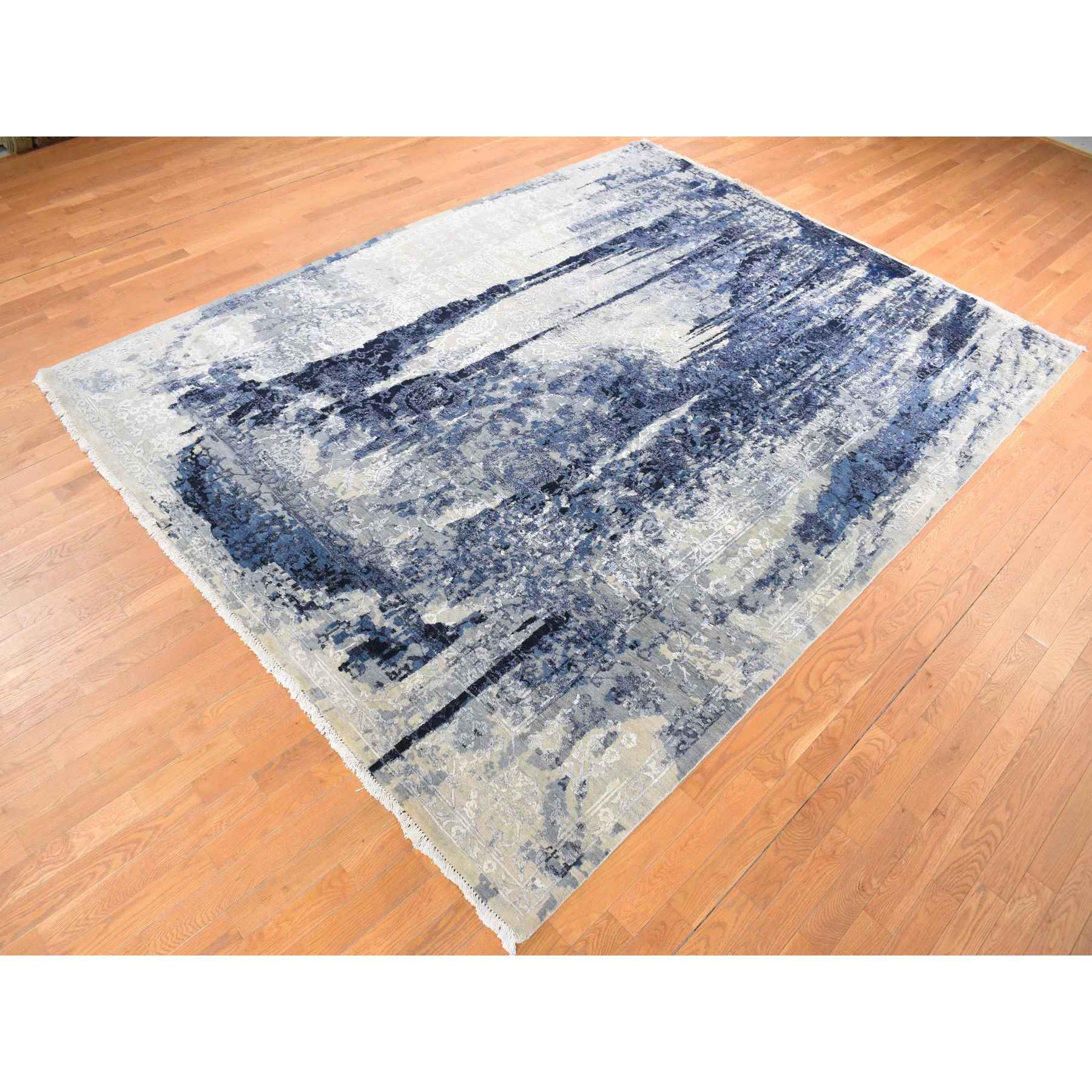 Transitional-Hand-Knotted-Rug-403565