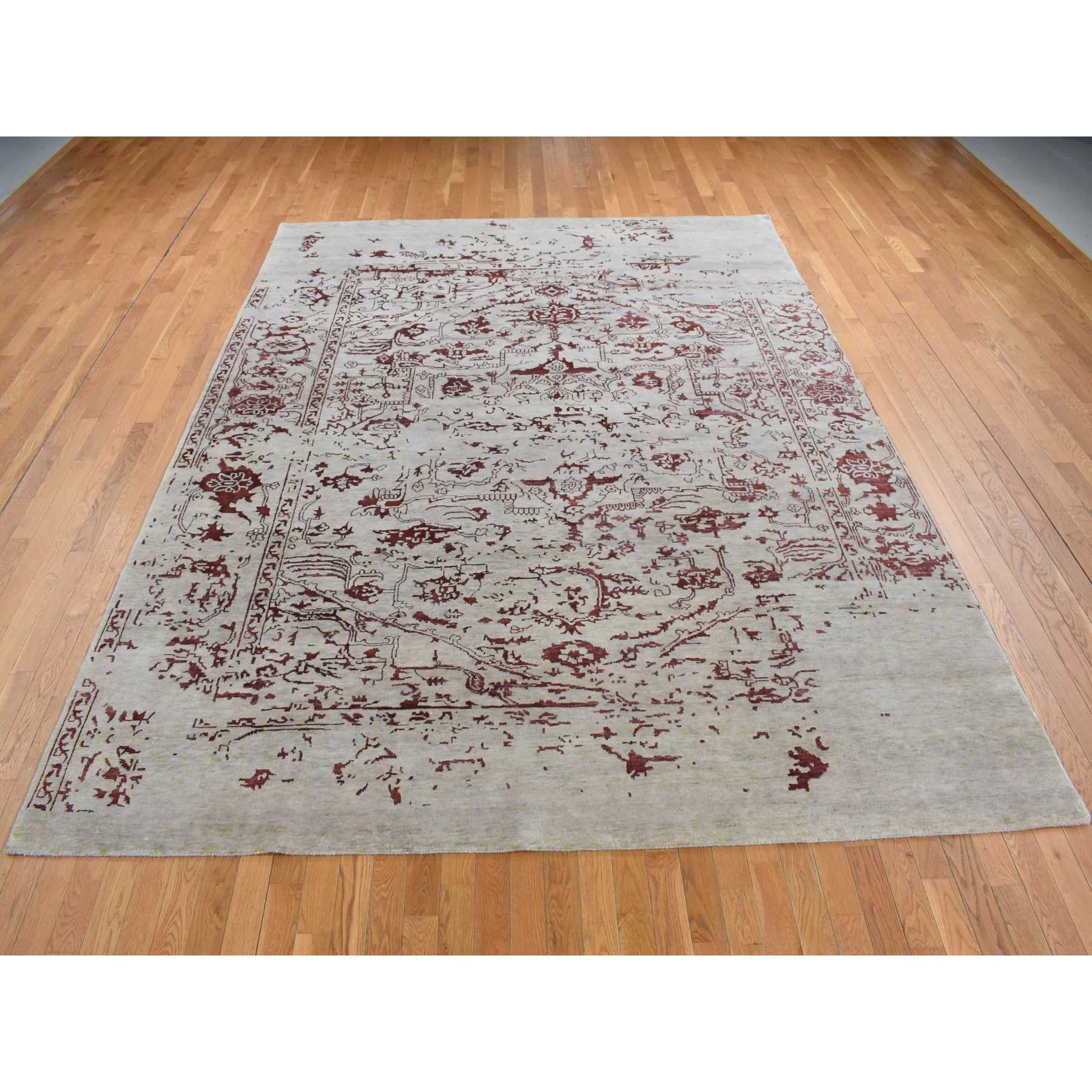 Transitional-Hand-Knotted-Rug-404110