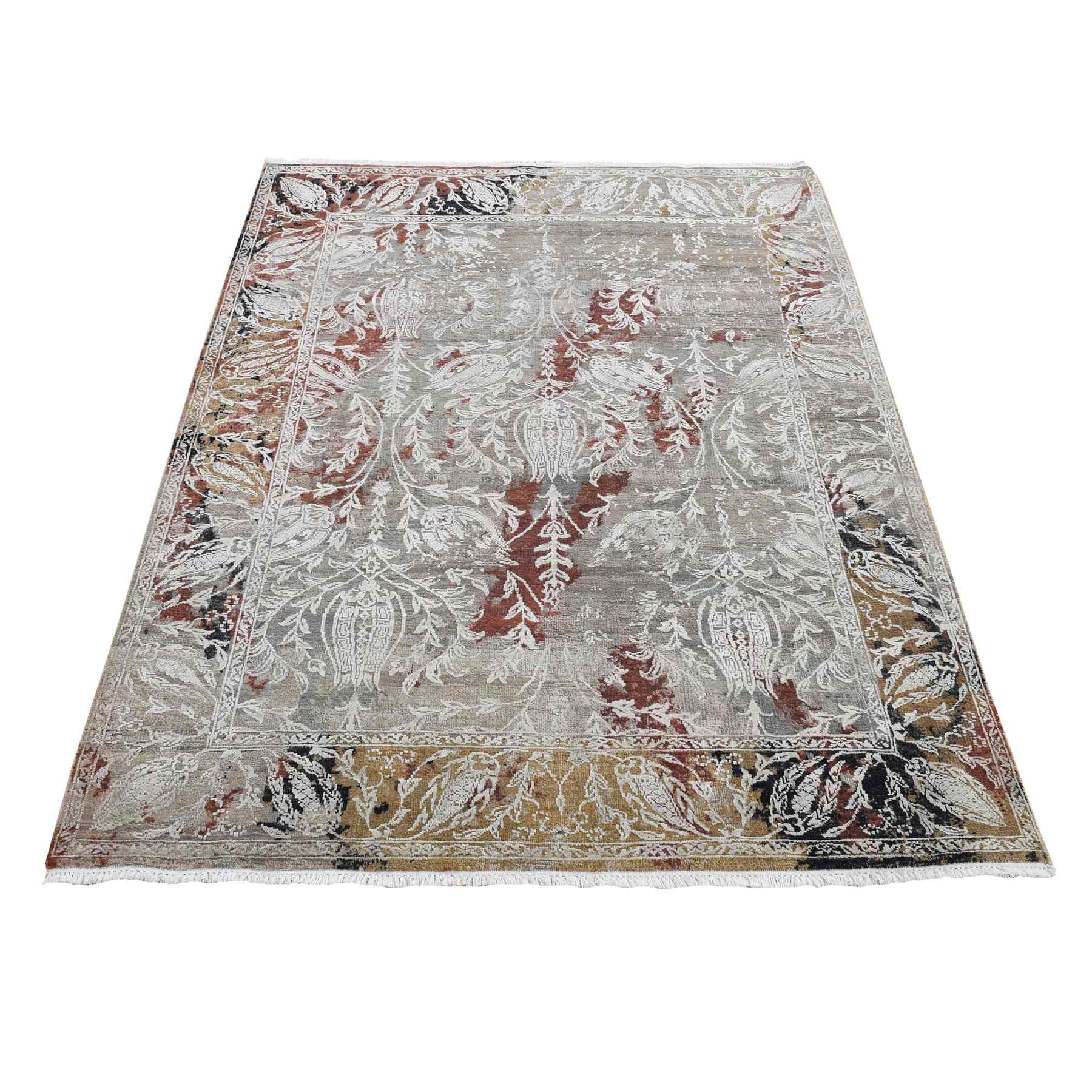 Transitional-Hand-Knotted-Rug-404425